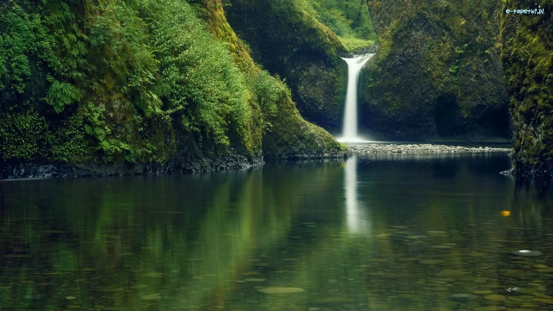 Rzeka, Oregon, George, Wodospad