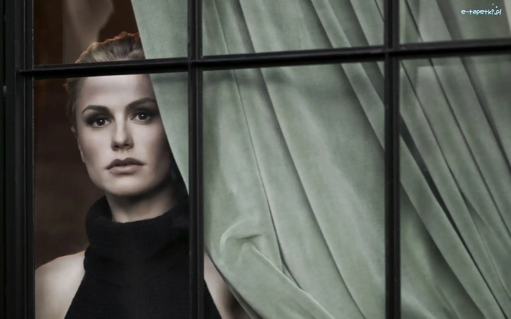 Kobieta, Widok, Anna Paquin, Szkło, Okno