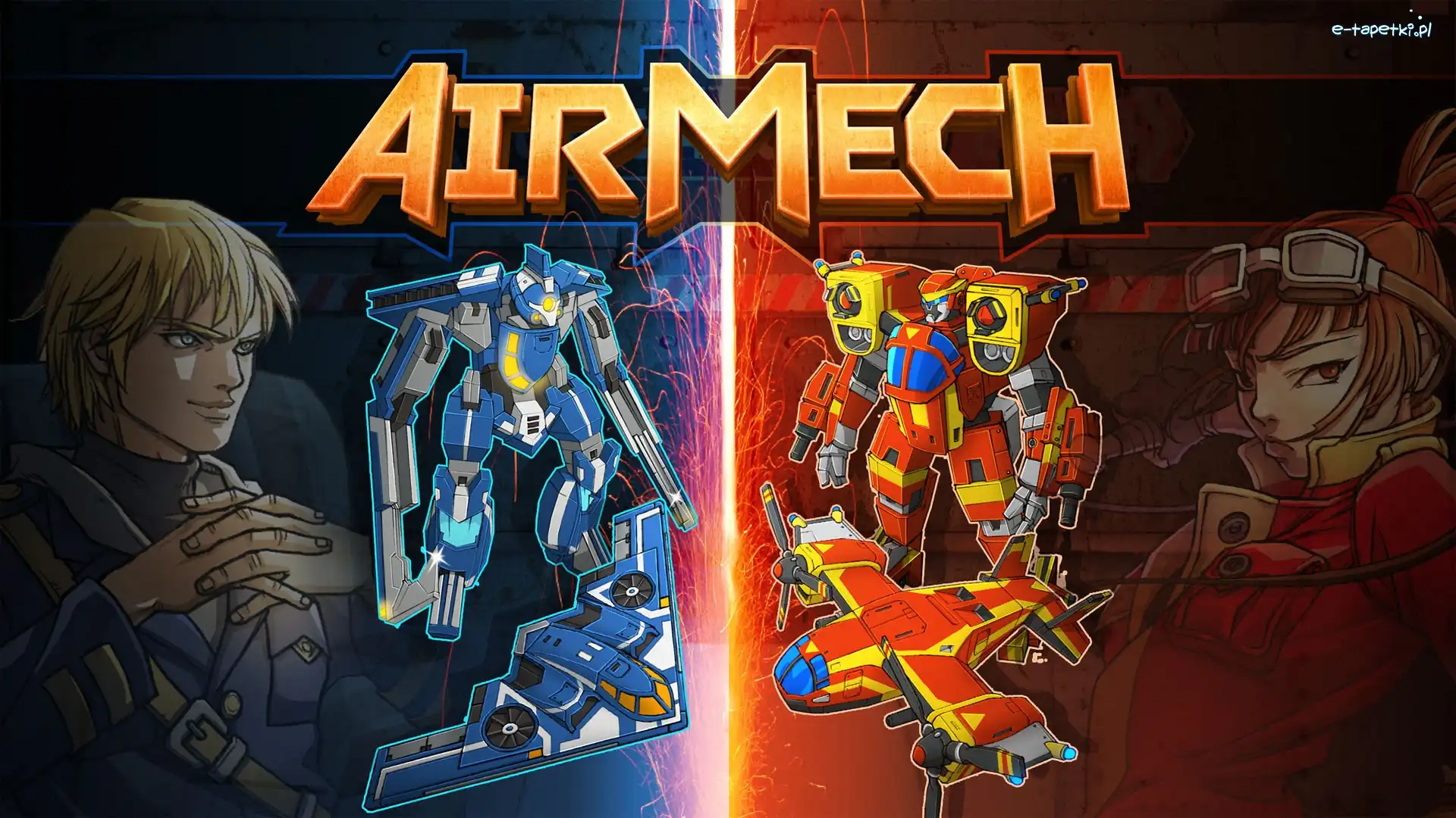 Gra, Roboty, Komputerowa, AirMech