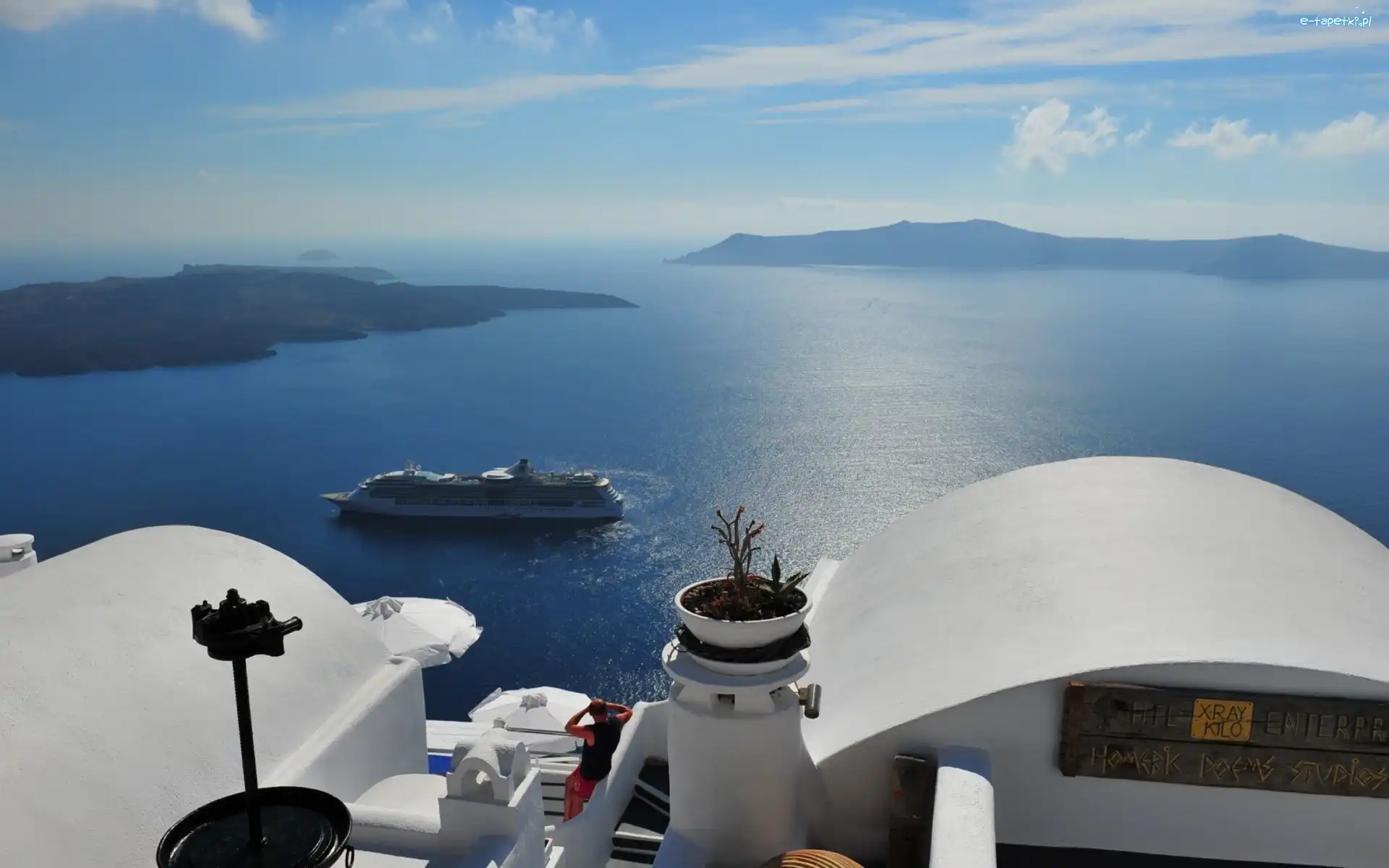 Statek, Santorini