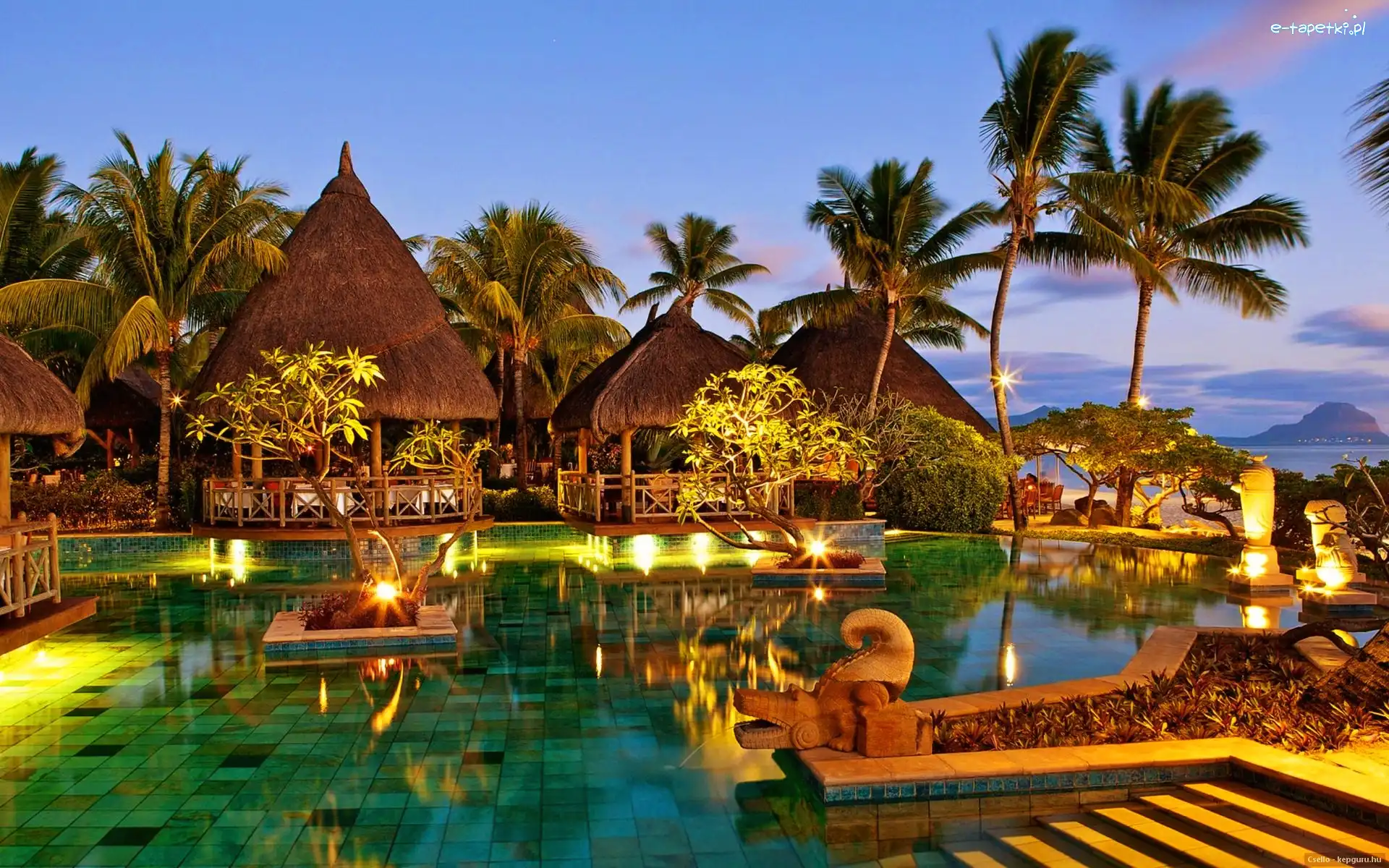 Wakacje, Basen, Restauracja, Mauritius
