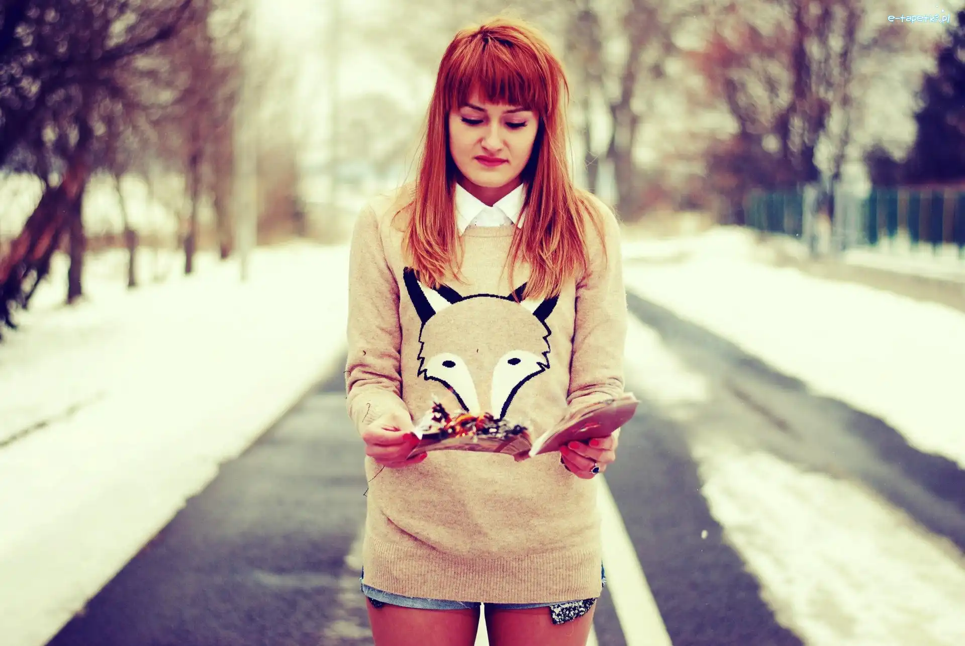 Książka, Bluza, Kobieta