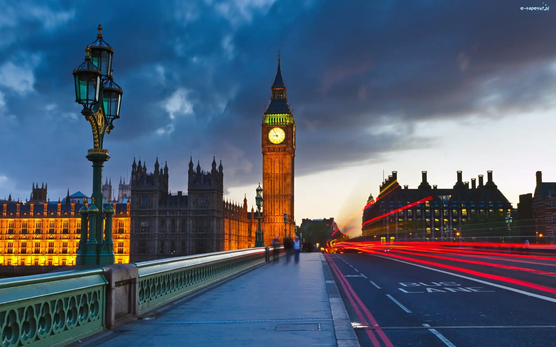 Most, Zabytki, Big Ben, Miasto, Londyn, Ludzie, Ulica