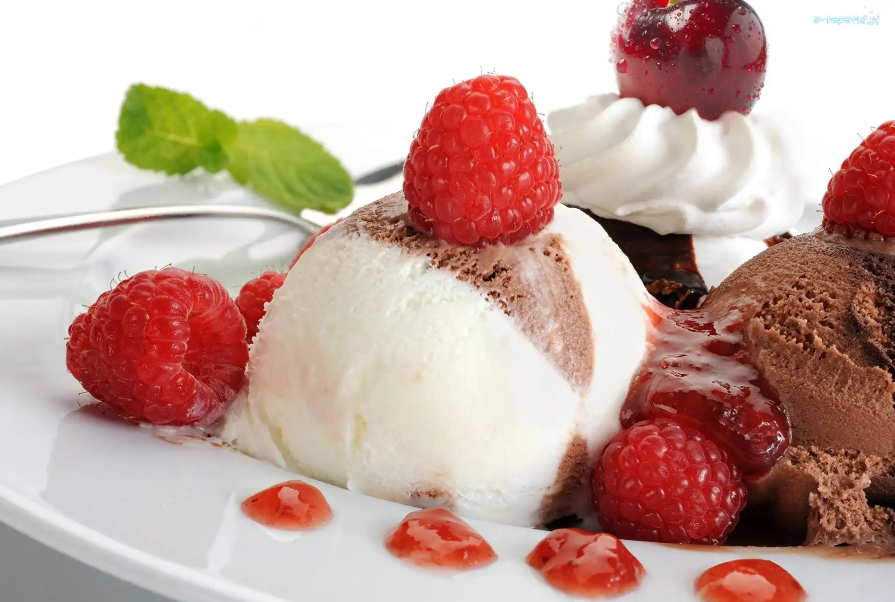 Maliny, Lody, Deser