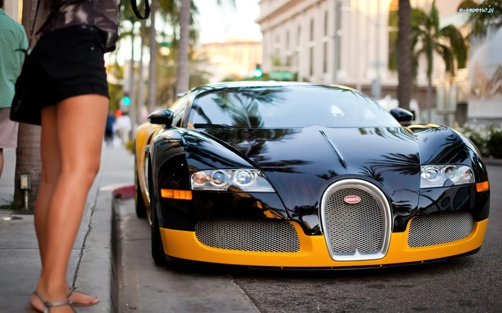 Ulica, Veyron, Kobieta, Bugatti, Auto, Miasto, Nogi