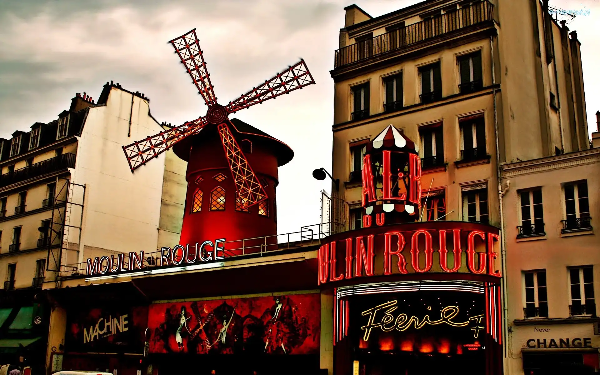Moulin Rouge, Wiatrak, Kabaret, Paryż