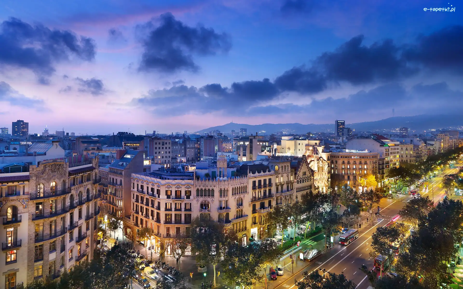 Hiszpania, Miasta, Panorama, Barcelona
