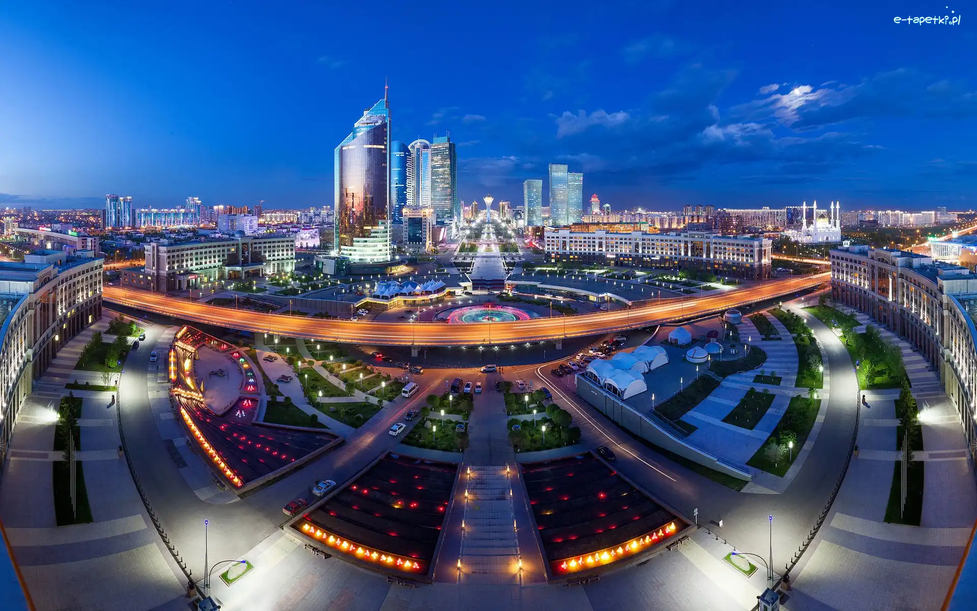 Kazachstan, Miasta, Panorama, Astana