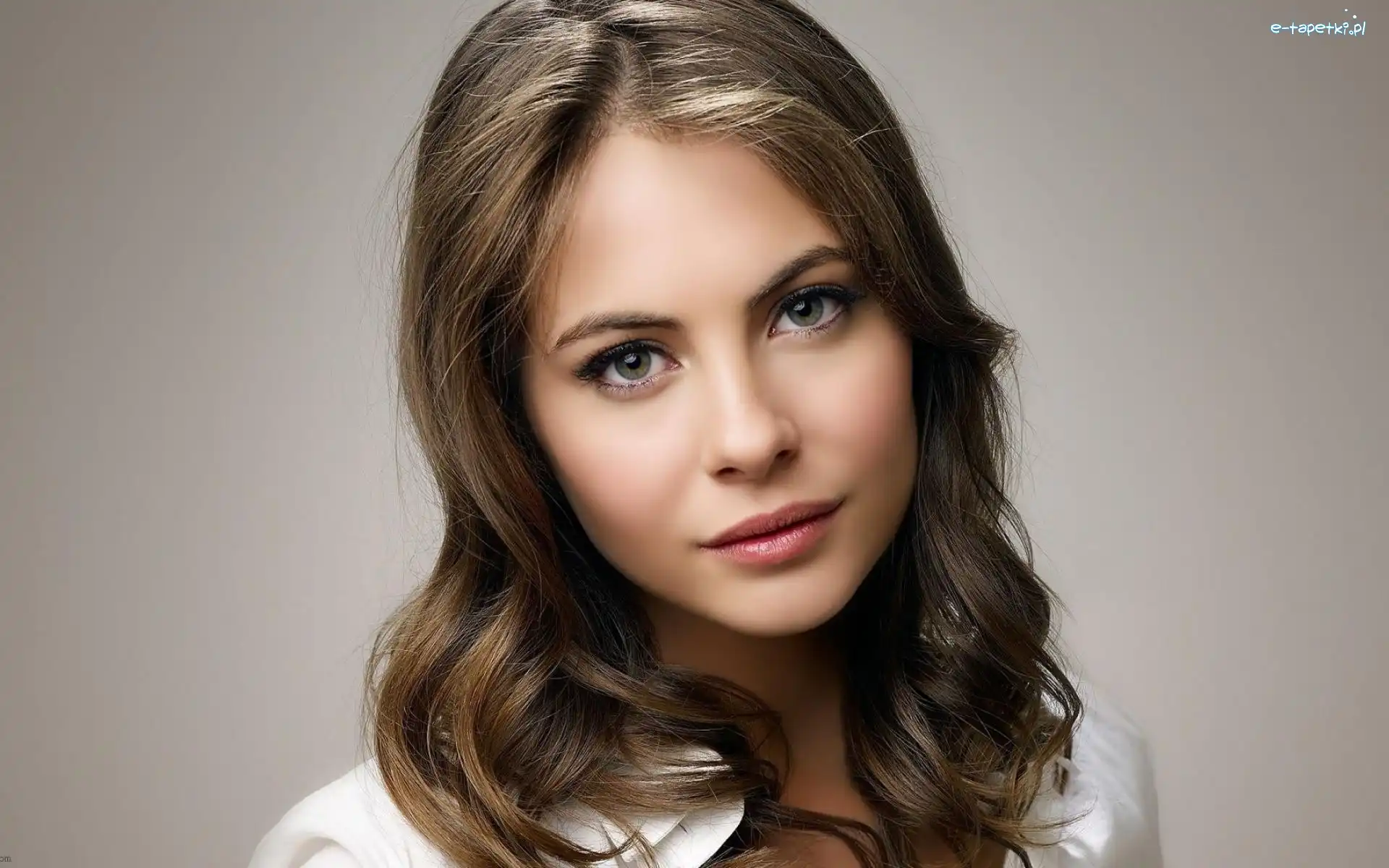 Makijaż, Willa Holland, Spojrzenie, Brunetka