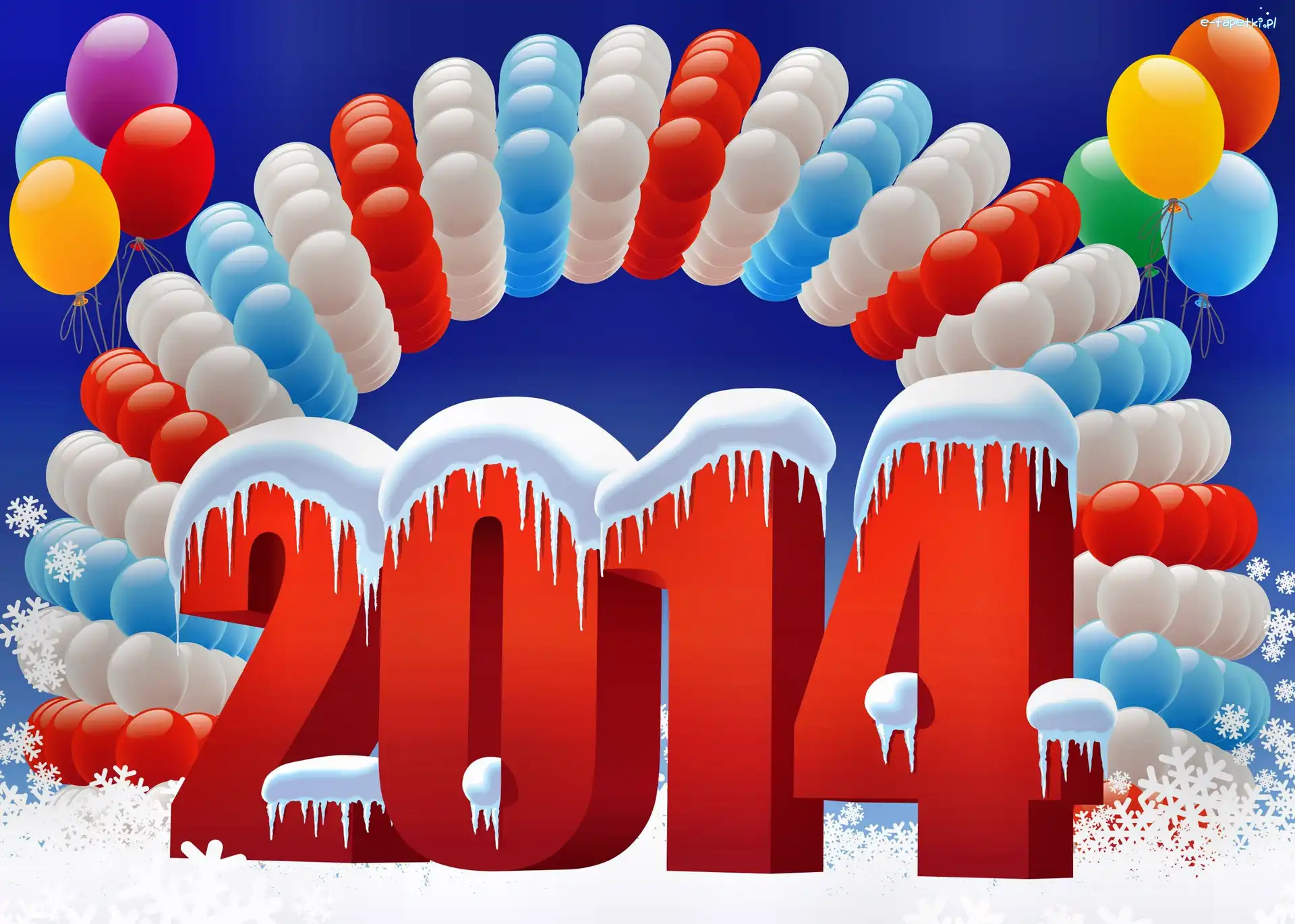 Data, Nowy Rok, 2014, Balony