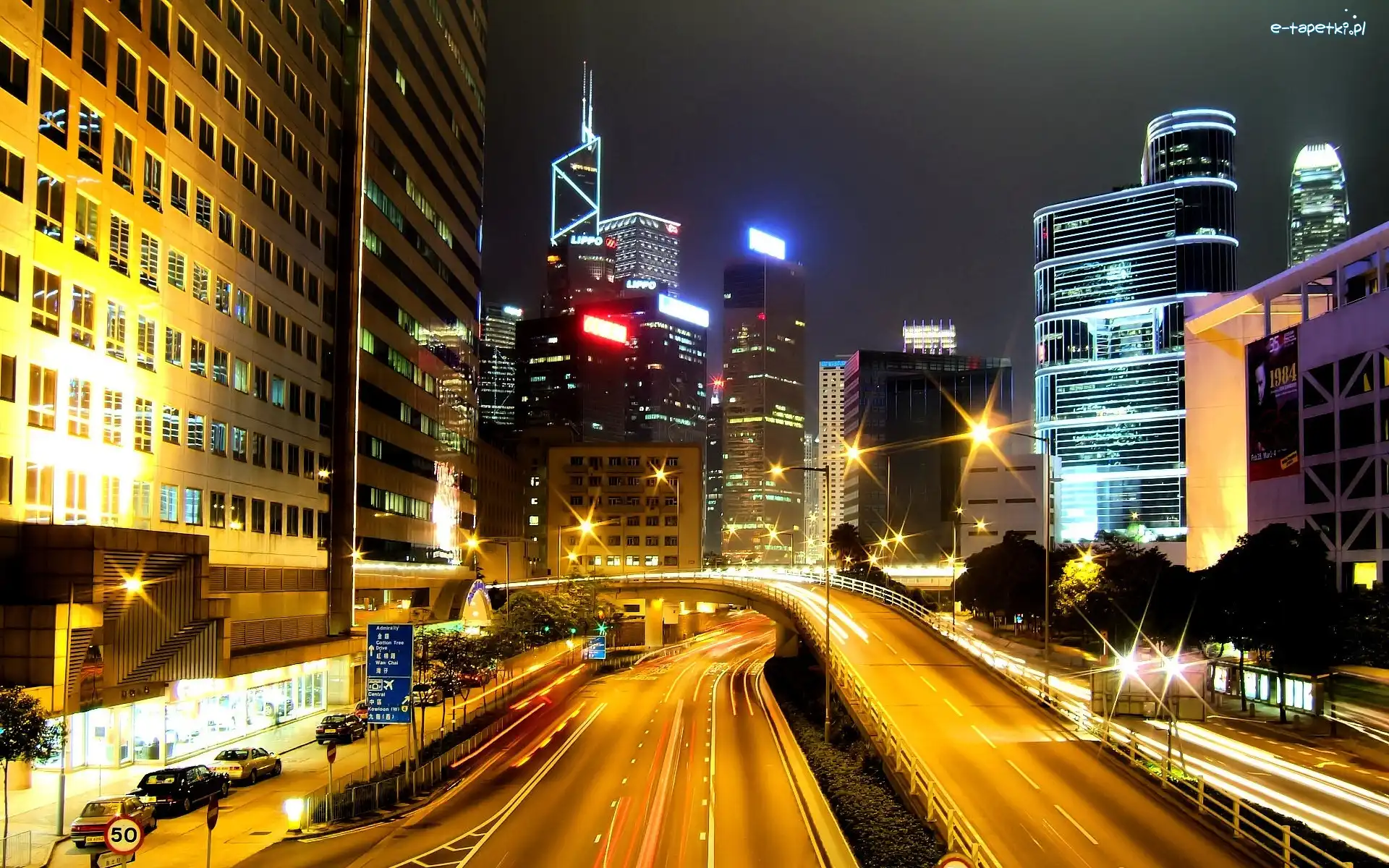 Chiny, Noc, Hong Kong