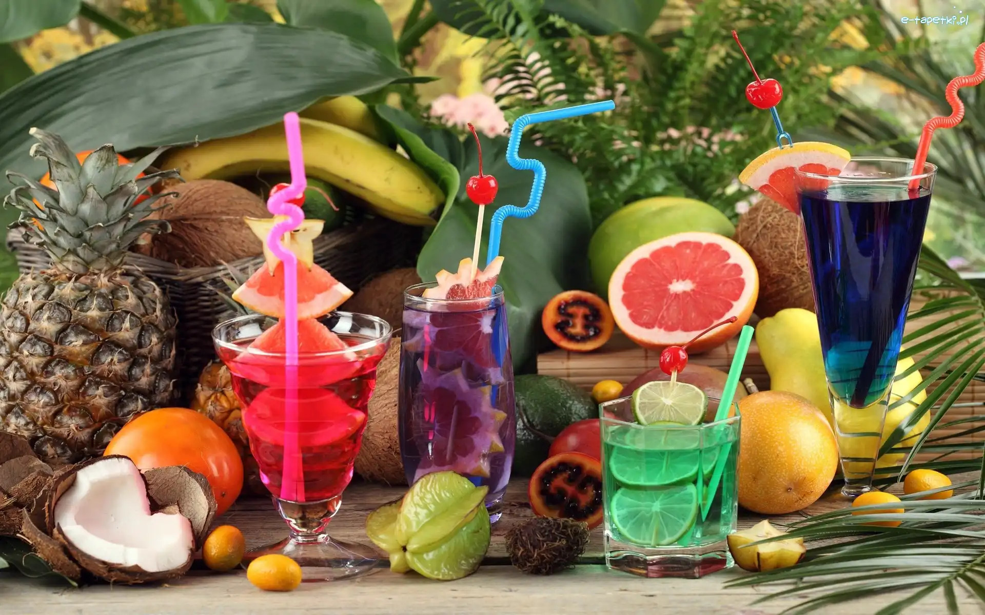 Drinki, Kolorowe, Wielosmakowe