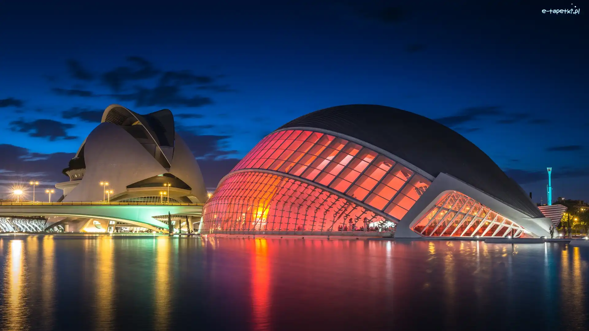 Kompleks kulturalno - rozrywkowy, Miasteczko Sztuki i Nauki, Ciudad de las Artes y las Ciencias, Planetarium, Walencja, Hiszpania