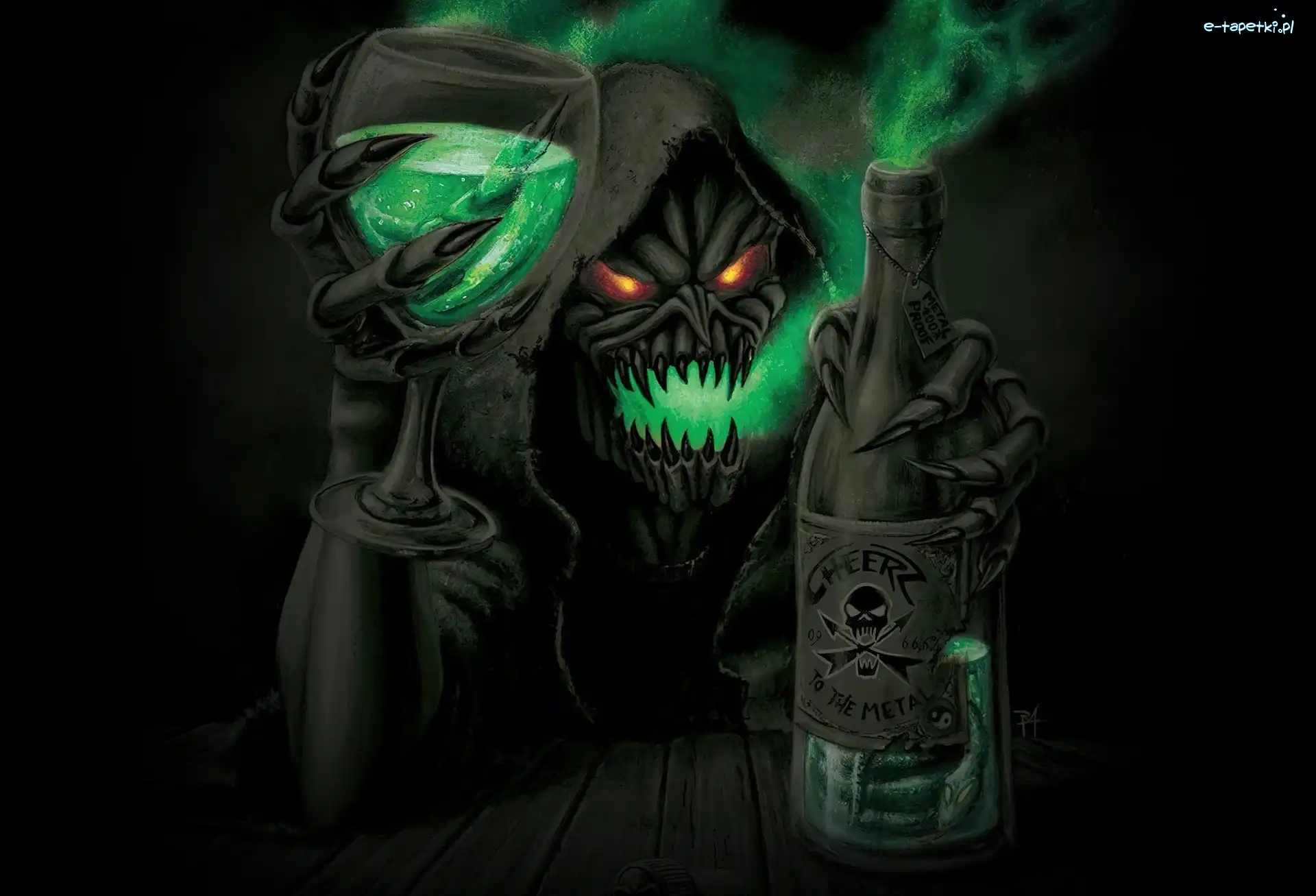 Potwór, Kieliszek, Butelka, Gamma Ray