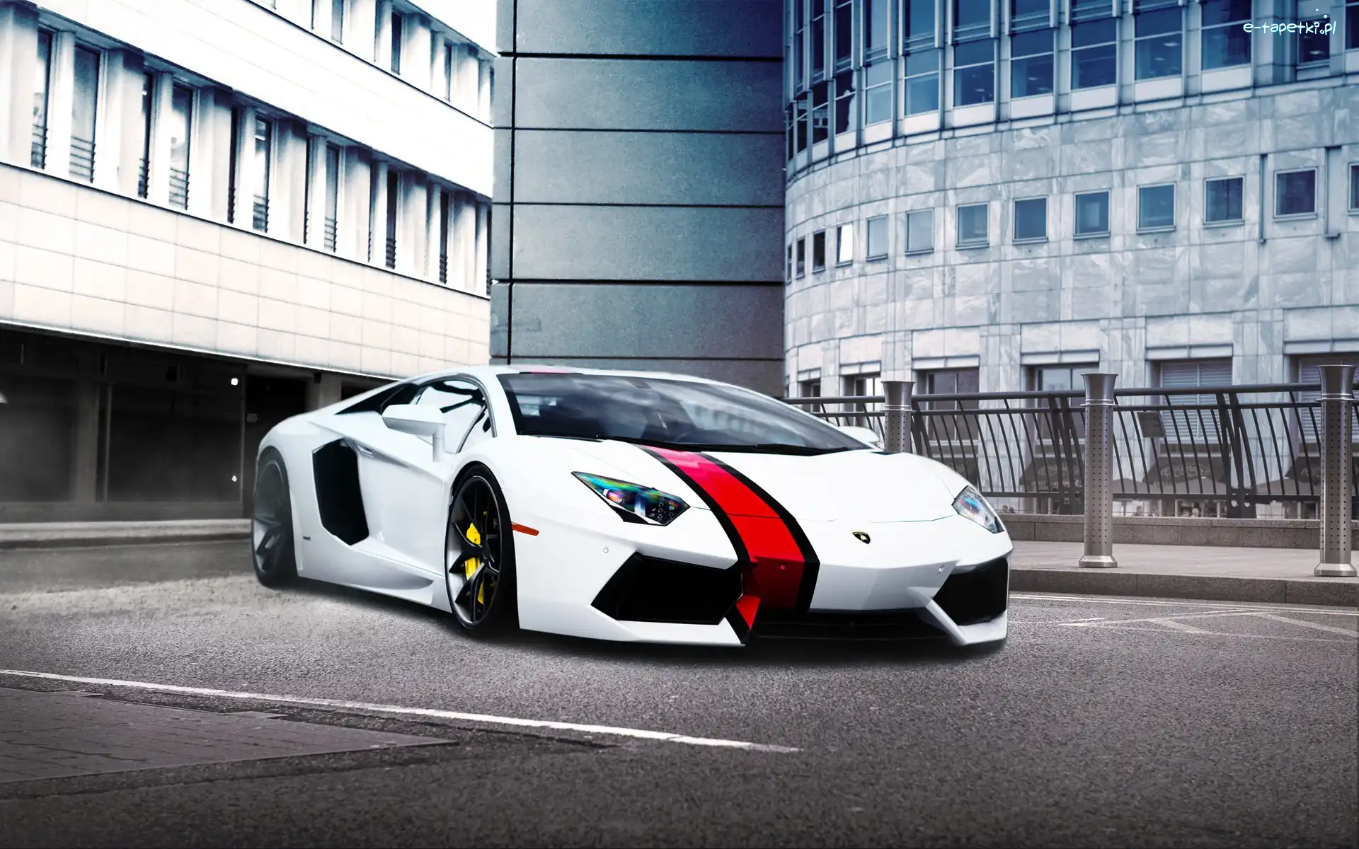 Aventador, Wieżowce, Parking, Lamborghini