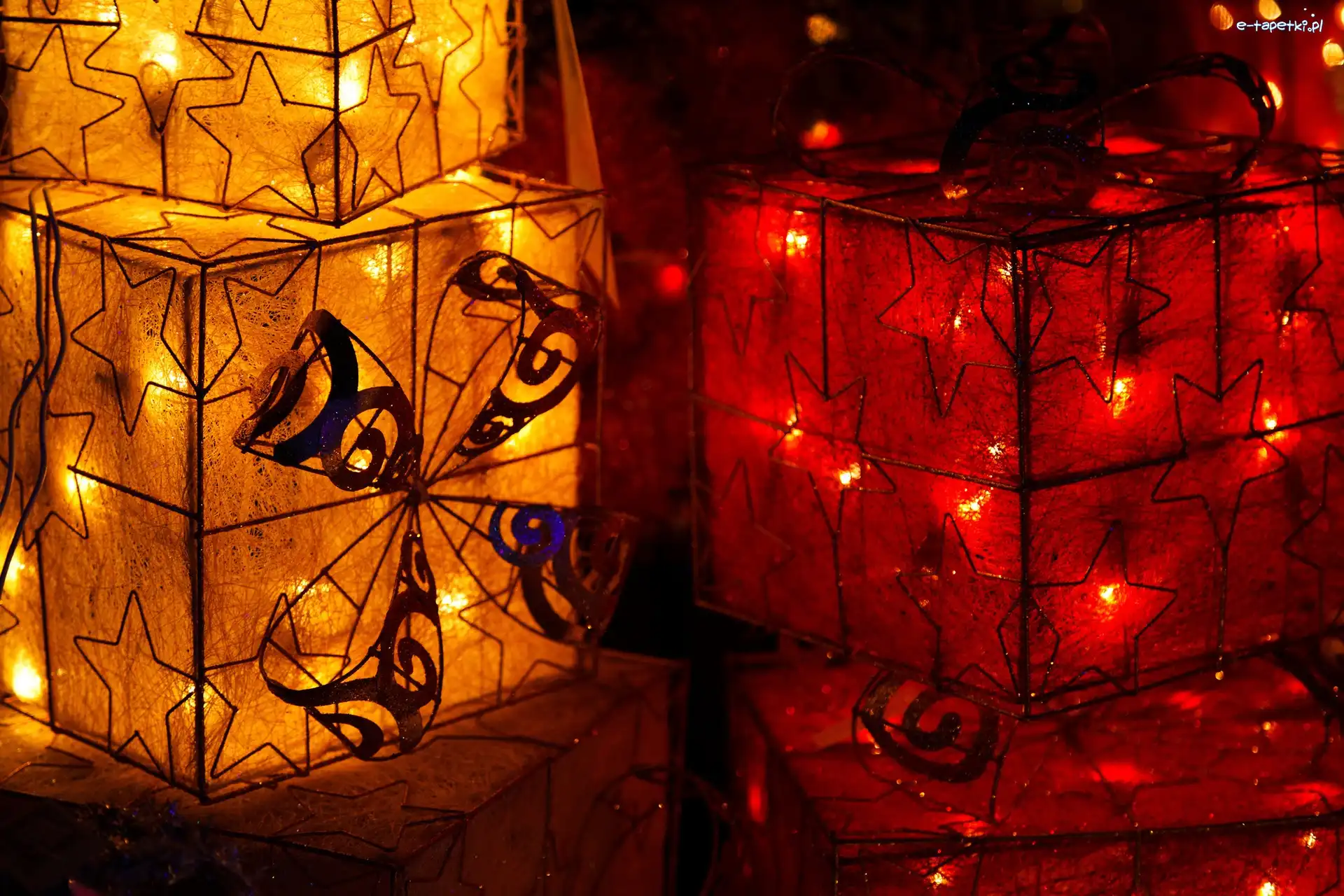 Lampion, Czerwony, Żółty