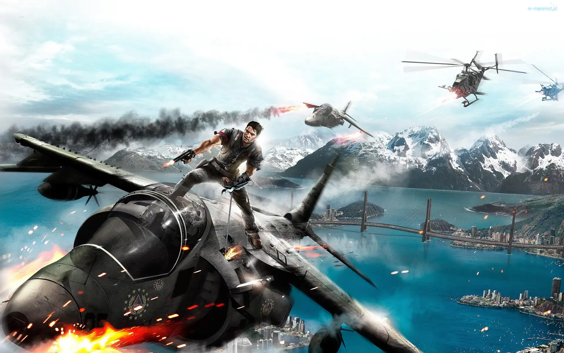 Żołnierz, Walka, Samoloty, Just Cause 2