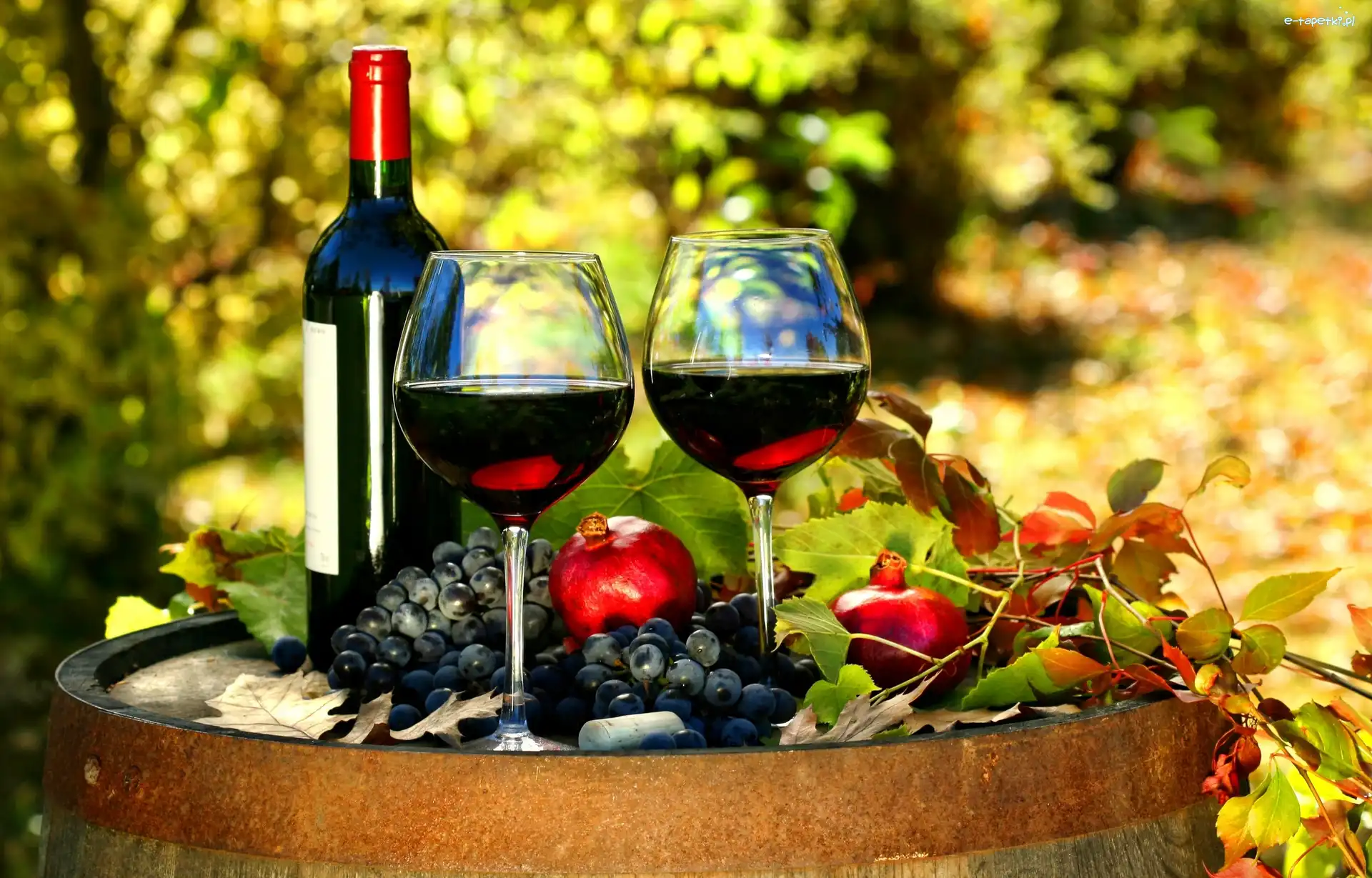 Winogron, Jabłka, Wino