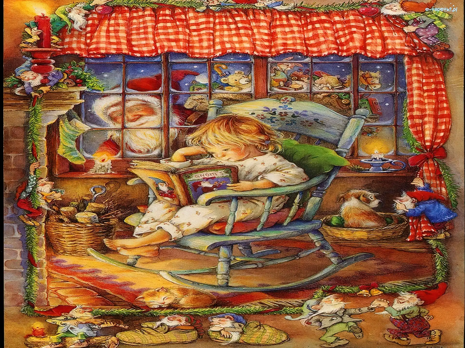 krasnale, dziecko , Boże Narodzenie