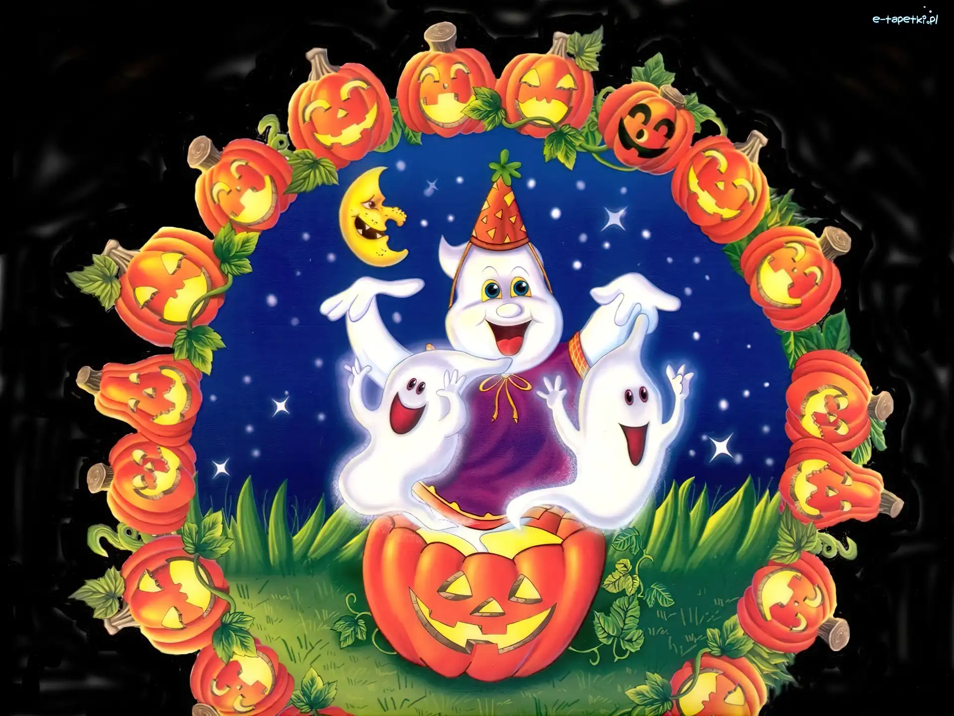 duszki, dynie, Halloween