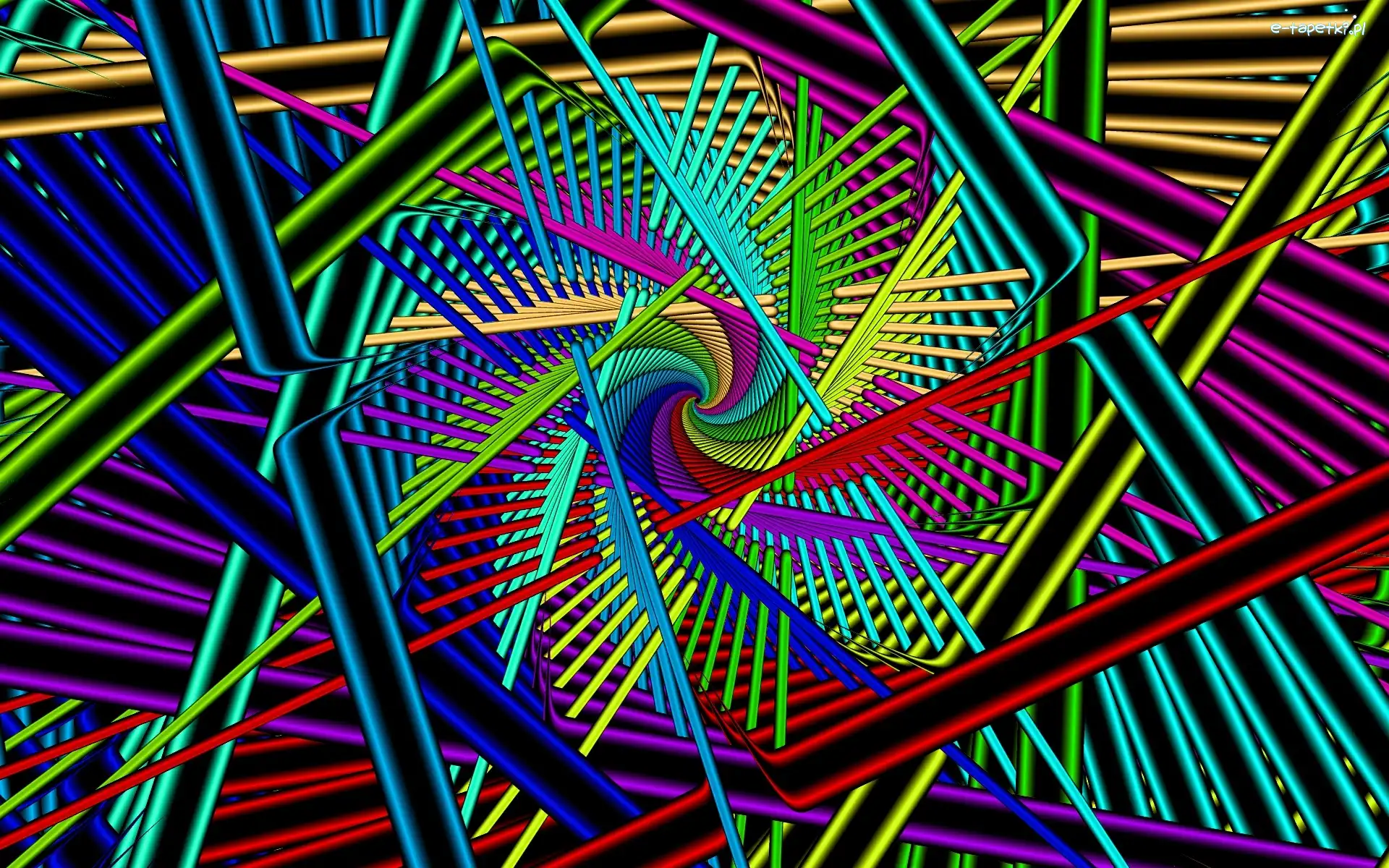 Geometryczna, Abstrakcja, Spirala, Grafika, Fraktal