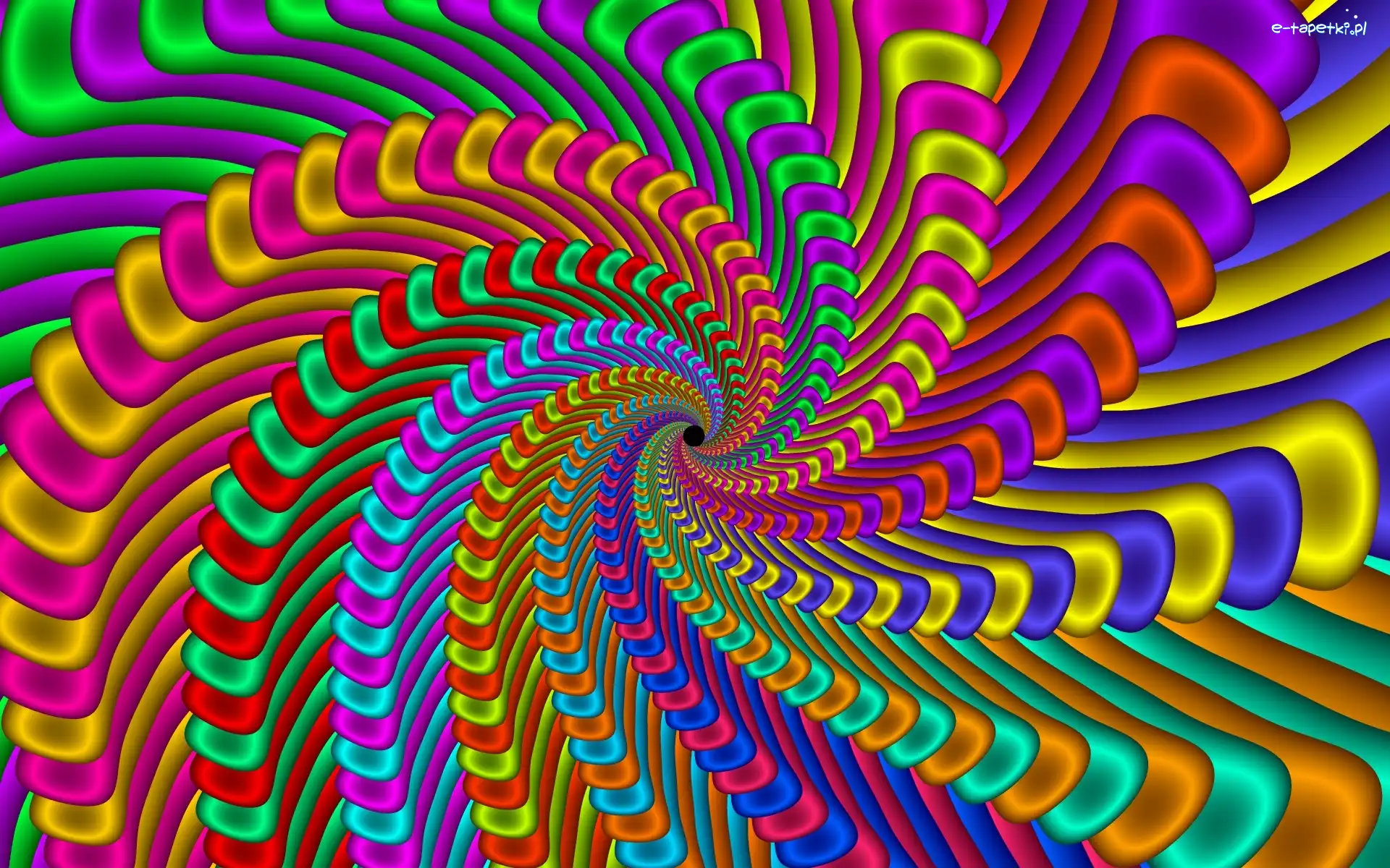 Abstrakcja, Grafika, Fraktal, Spirala