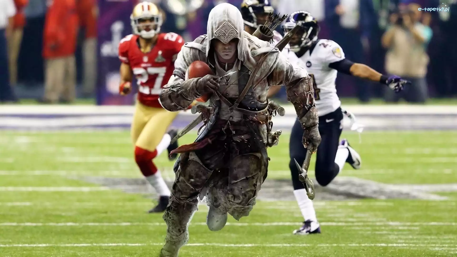 Mężczyźni, Sport, Futbol Amerykański, Assassins Creed