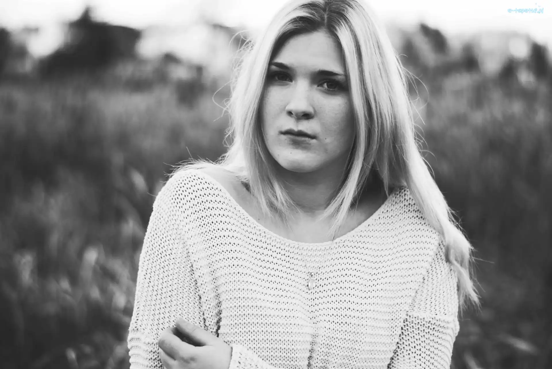 Sweter, Blondynka, Kobieta