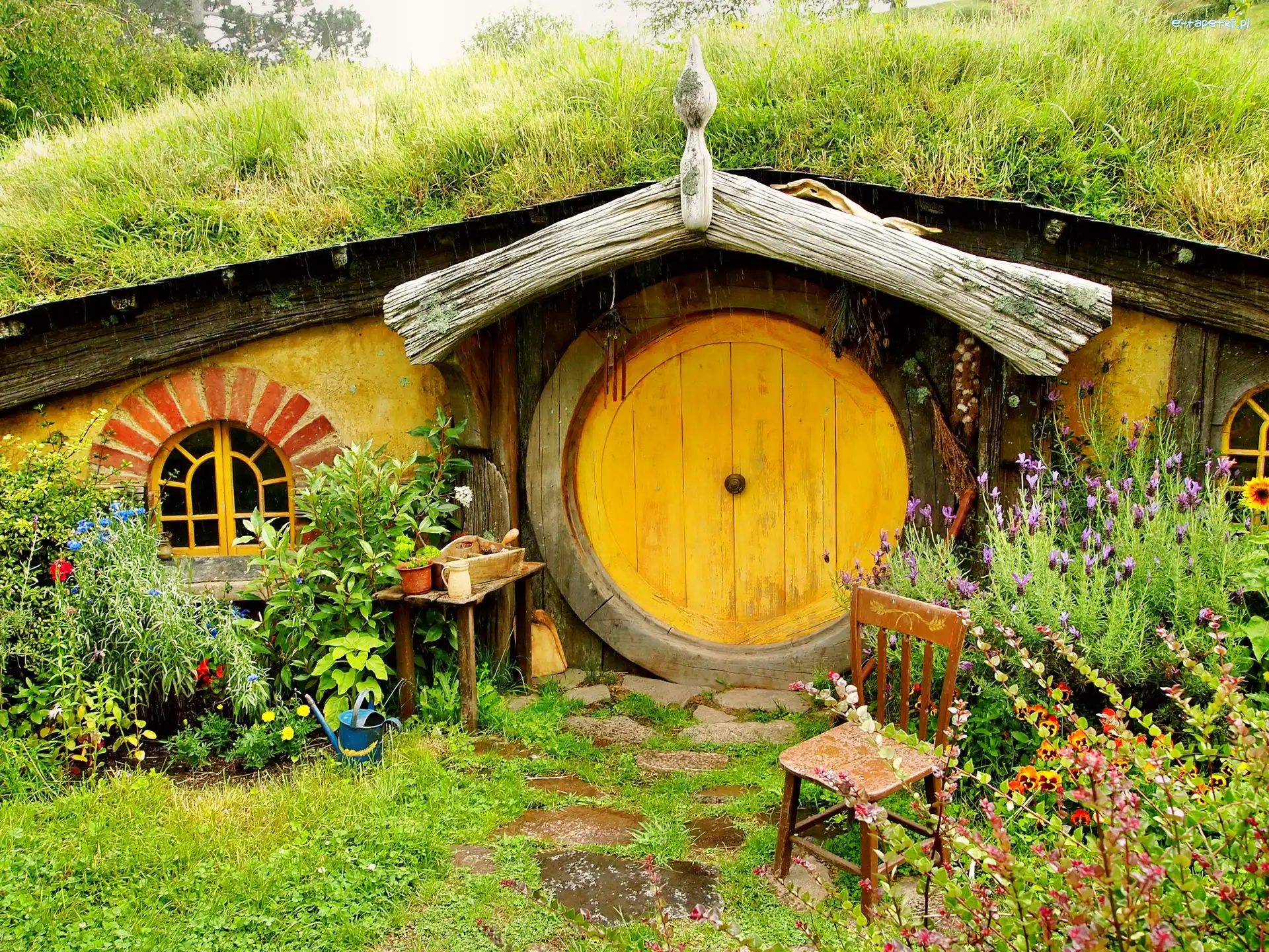 Nowa Zelandia, Ogródek, Domek Hobbit