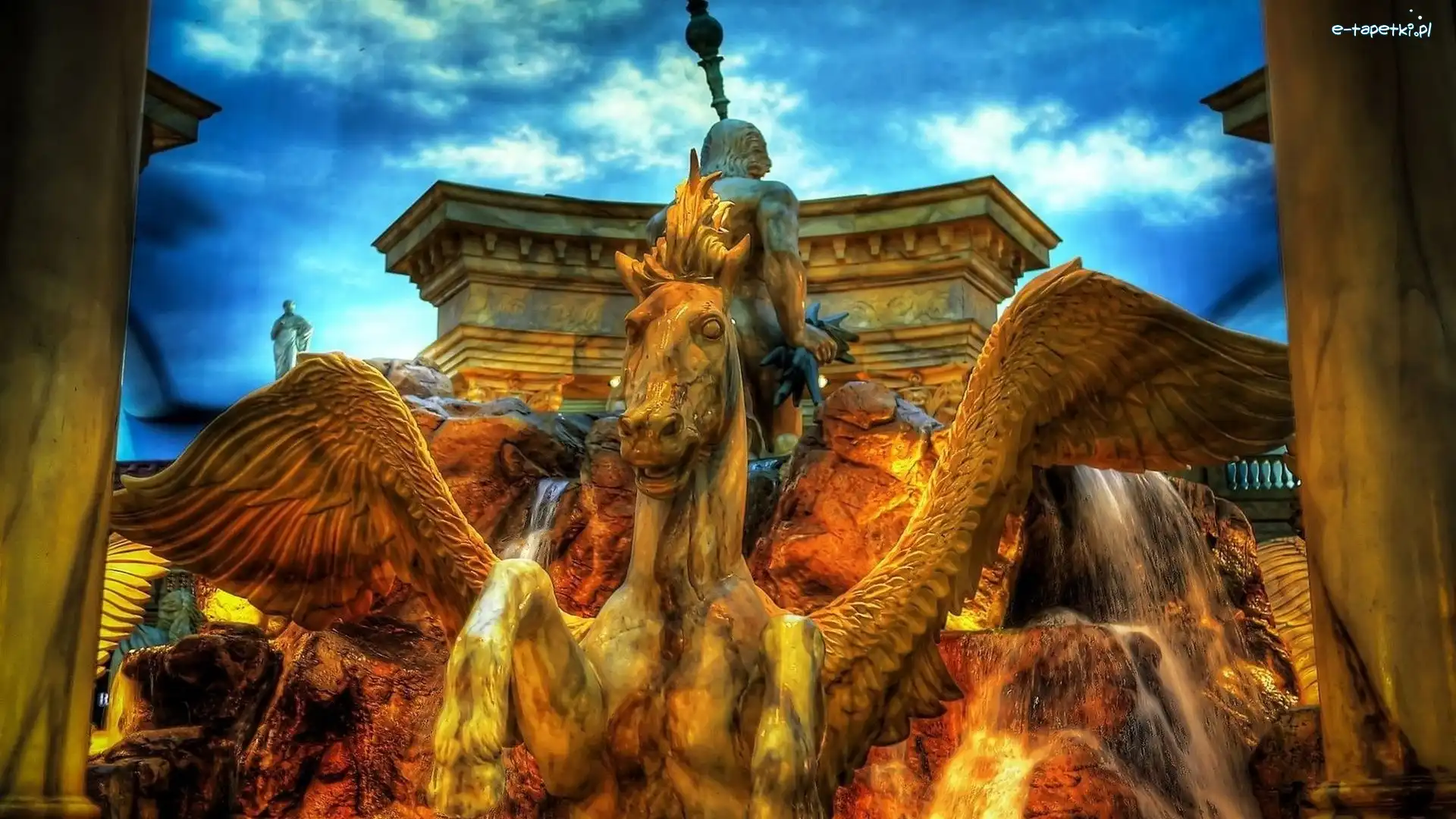 Pegasus, Posąg, Fontanna