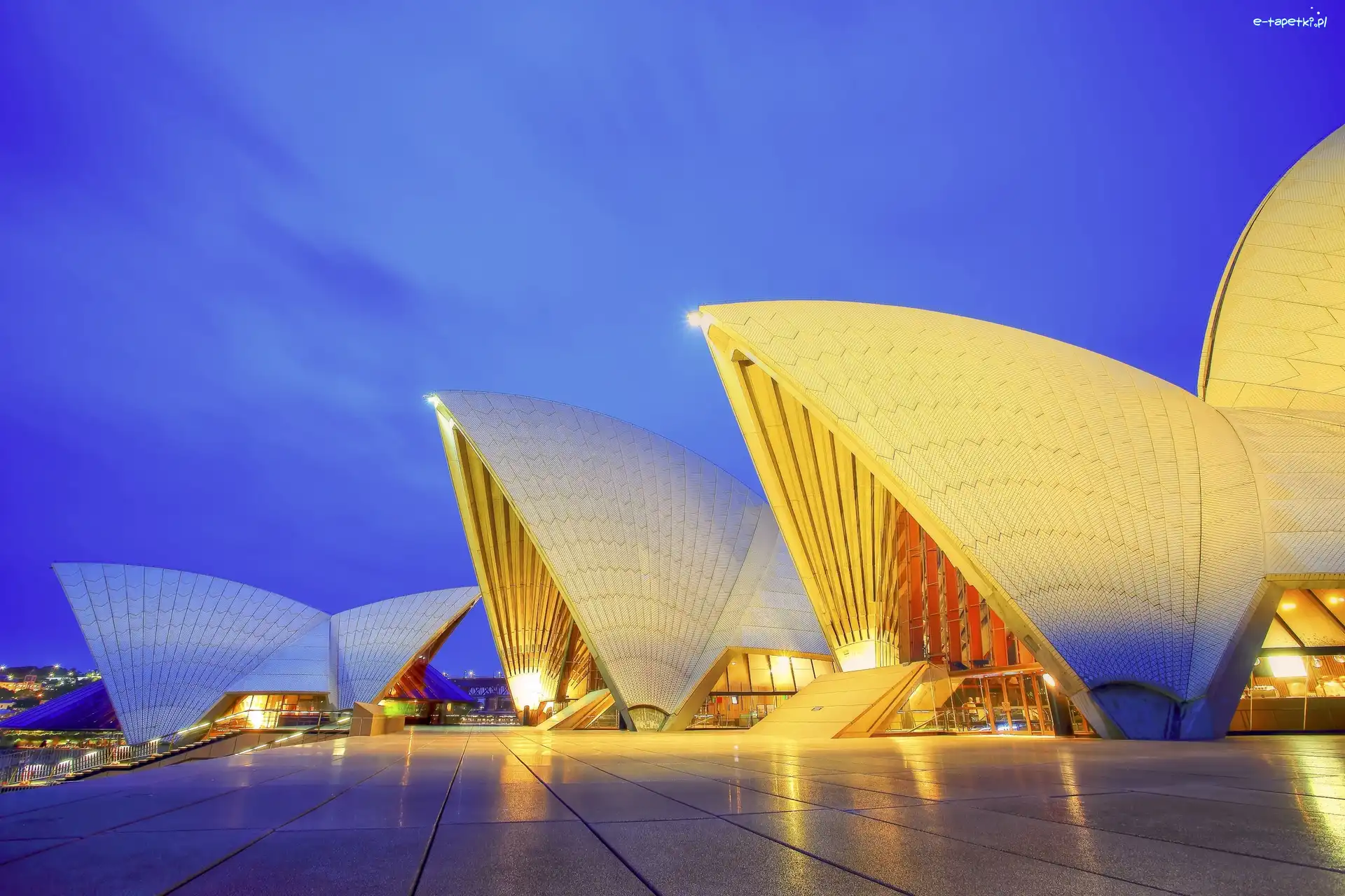 Sydney, Sydney Opera House, Oświetlona, Australia