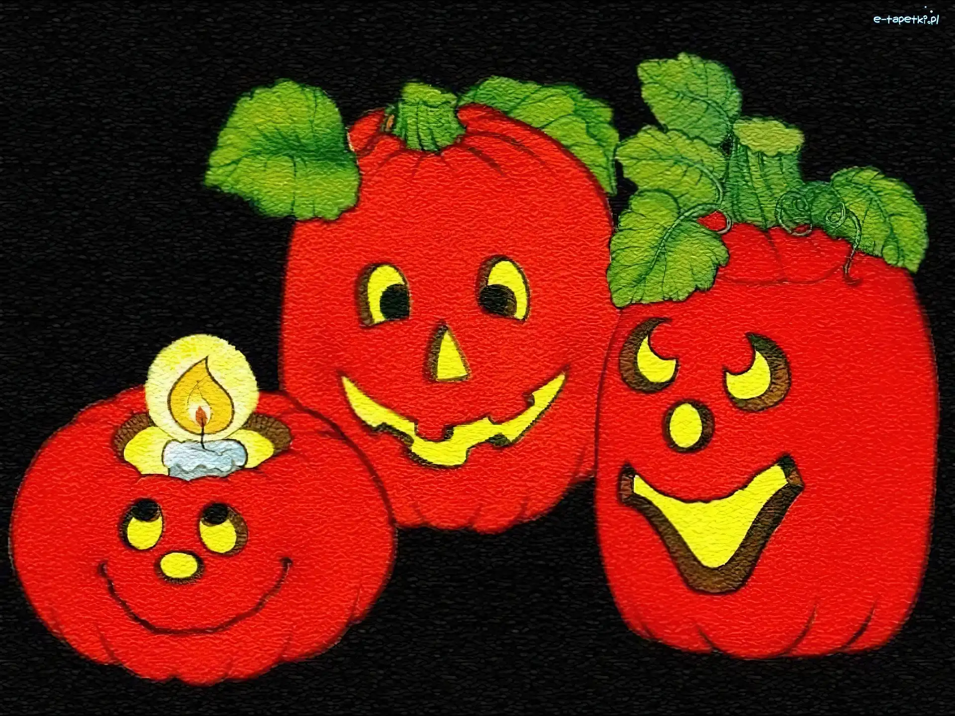 czerwone dynie, Halloween