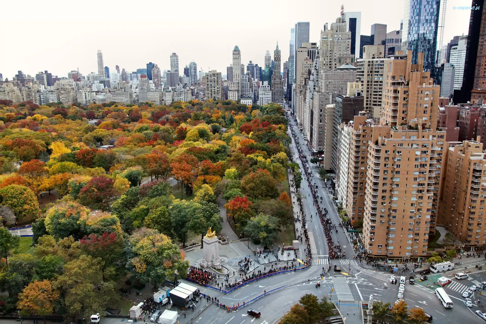 Manhattan, Jesień, Nowy Jork, Central Park
