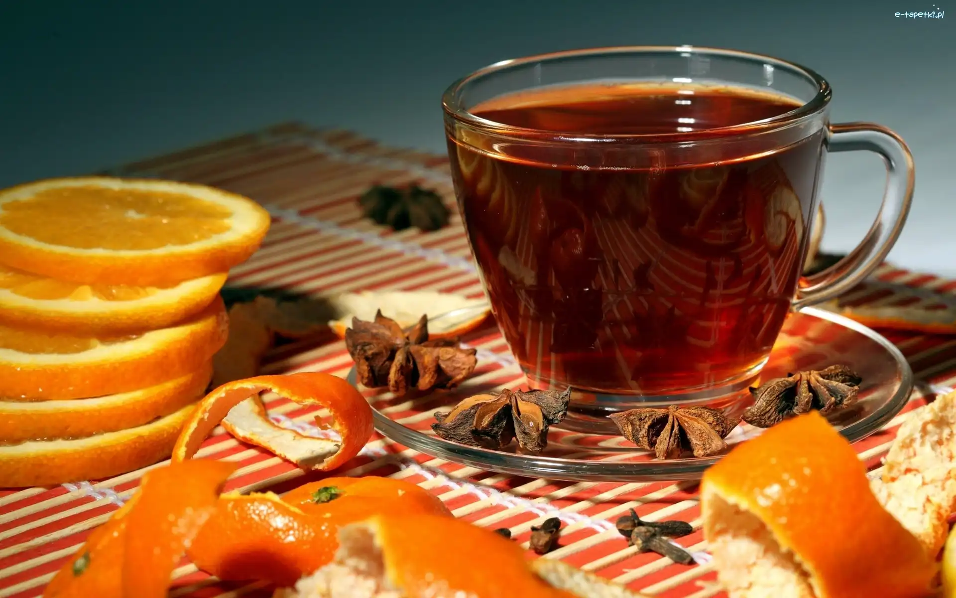 Filiżanka, Pomarańcza, Herbaty, Rozmycie, Karambola