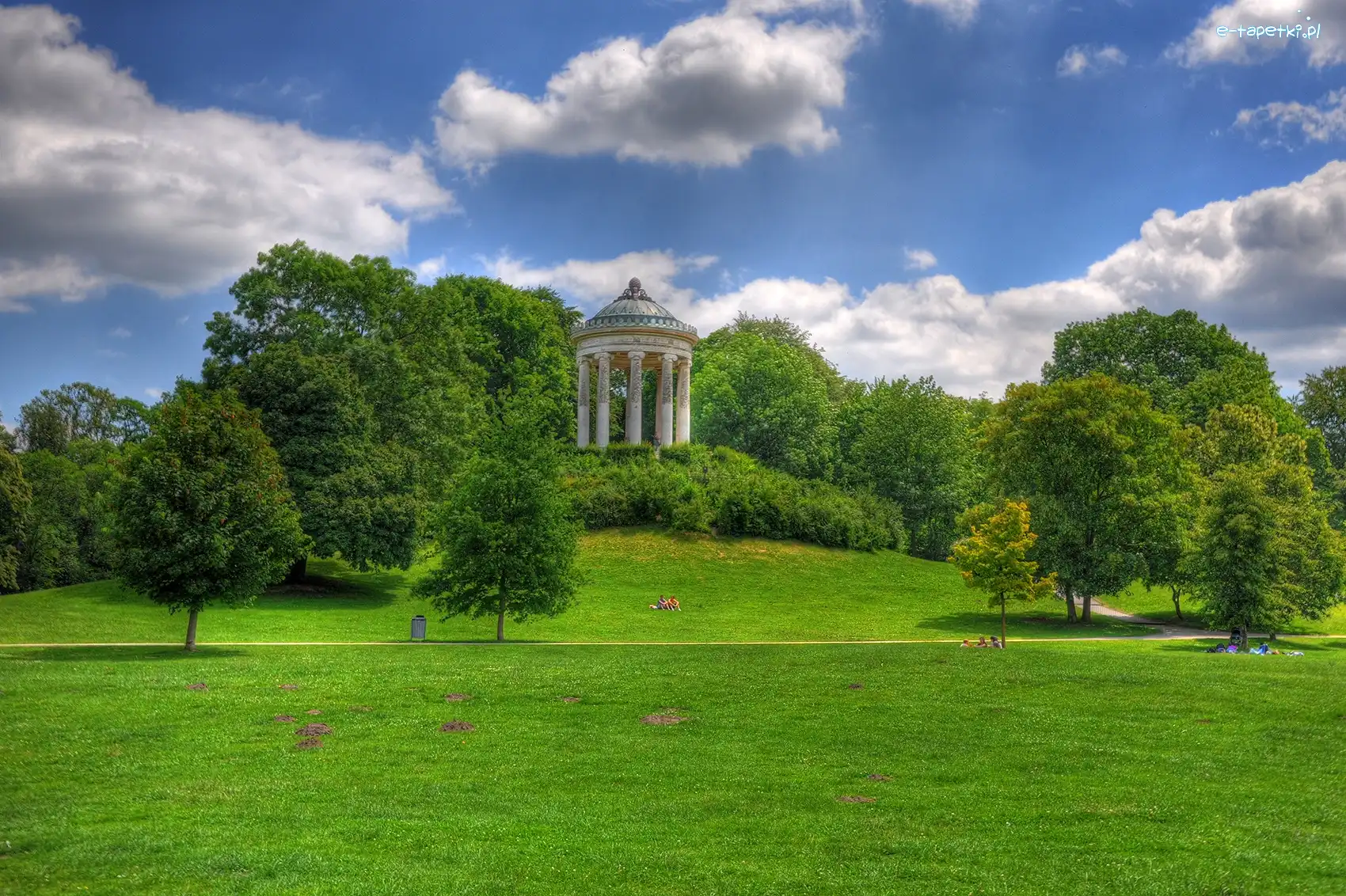Budowla, Drzewa, Park
