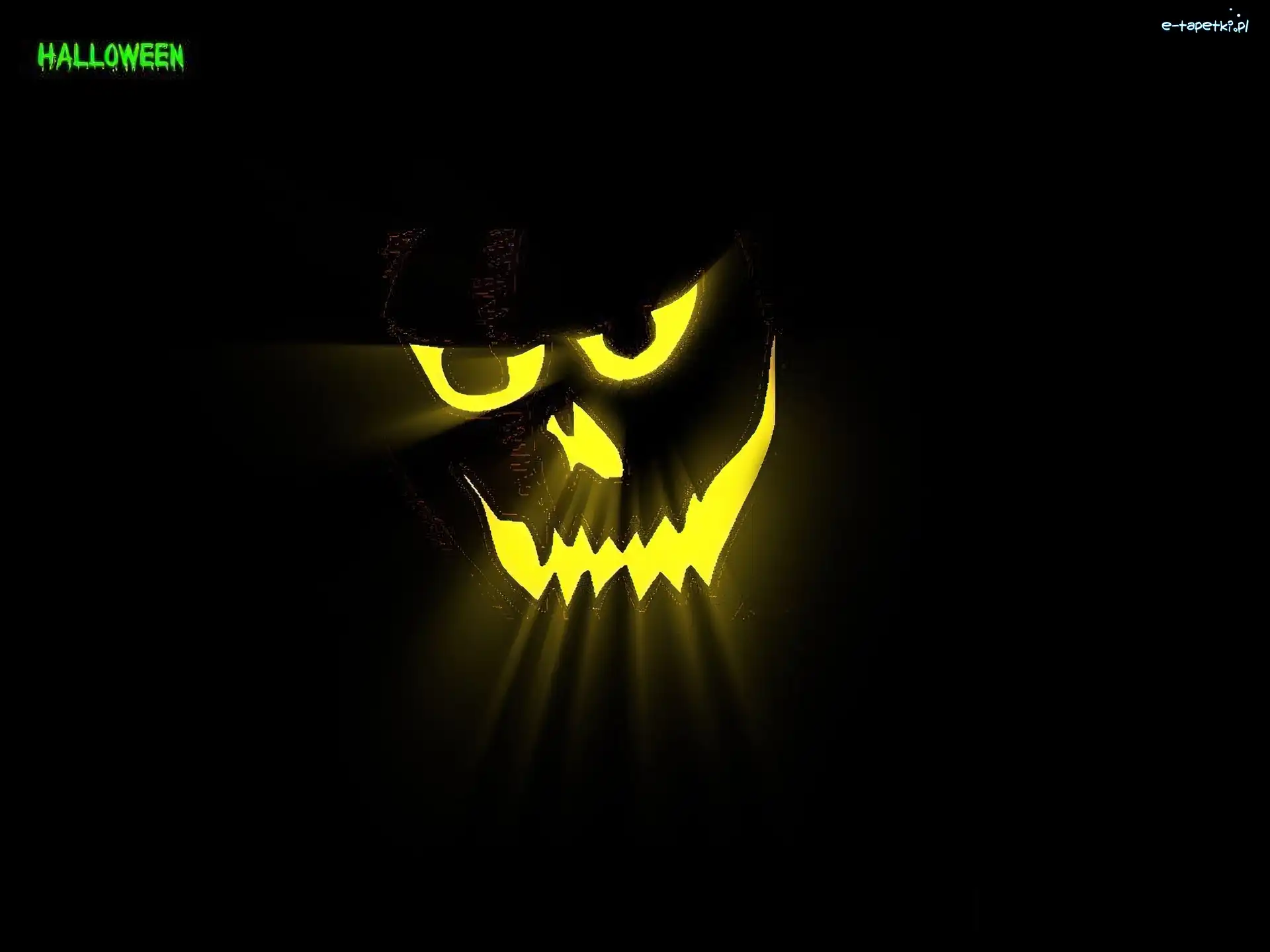 świecąca twarz, Halloween