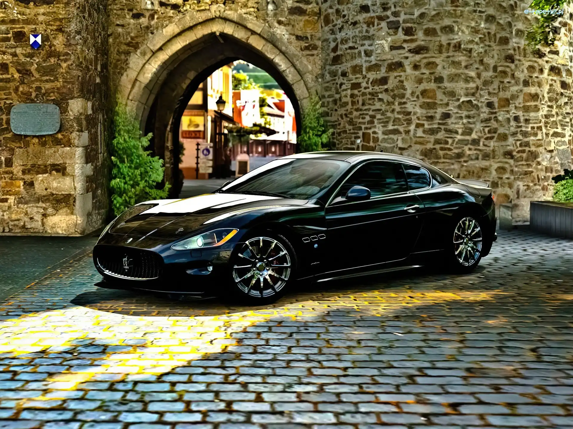 Samochód, Gran Turismo, Maserati, Czarny