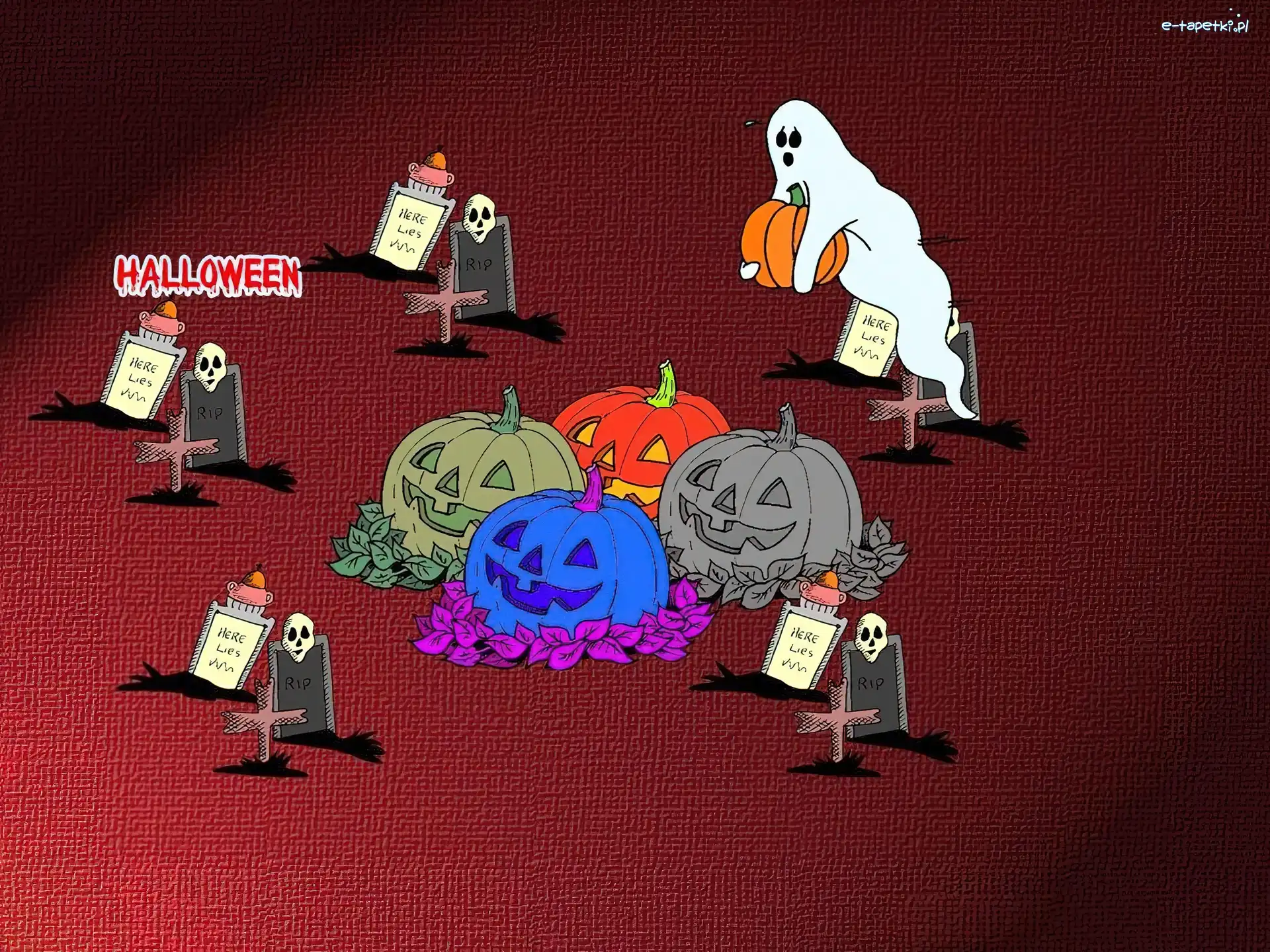 dynie na cmentarzu, Halloween