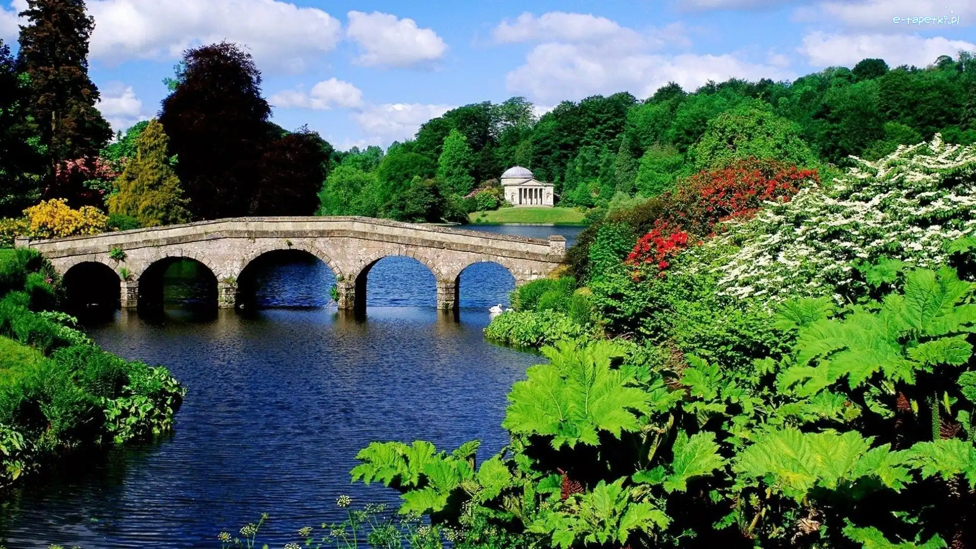 Mostek, Anglia, Stourhead, Park