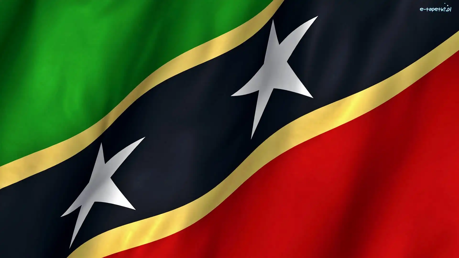 Saint, I Nevis, Kitts, Flaga