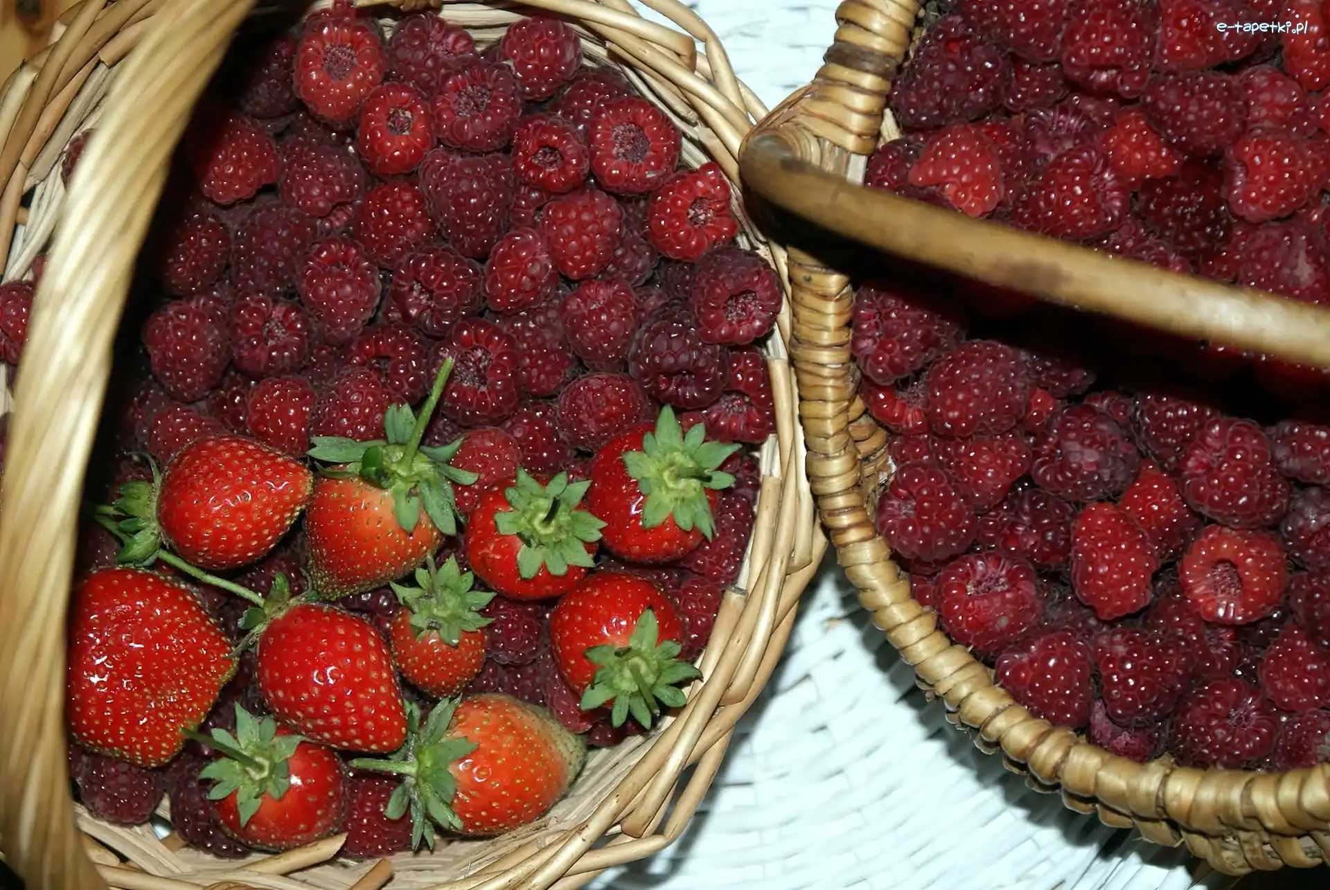 Koszyki, Truskawki, Maliny