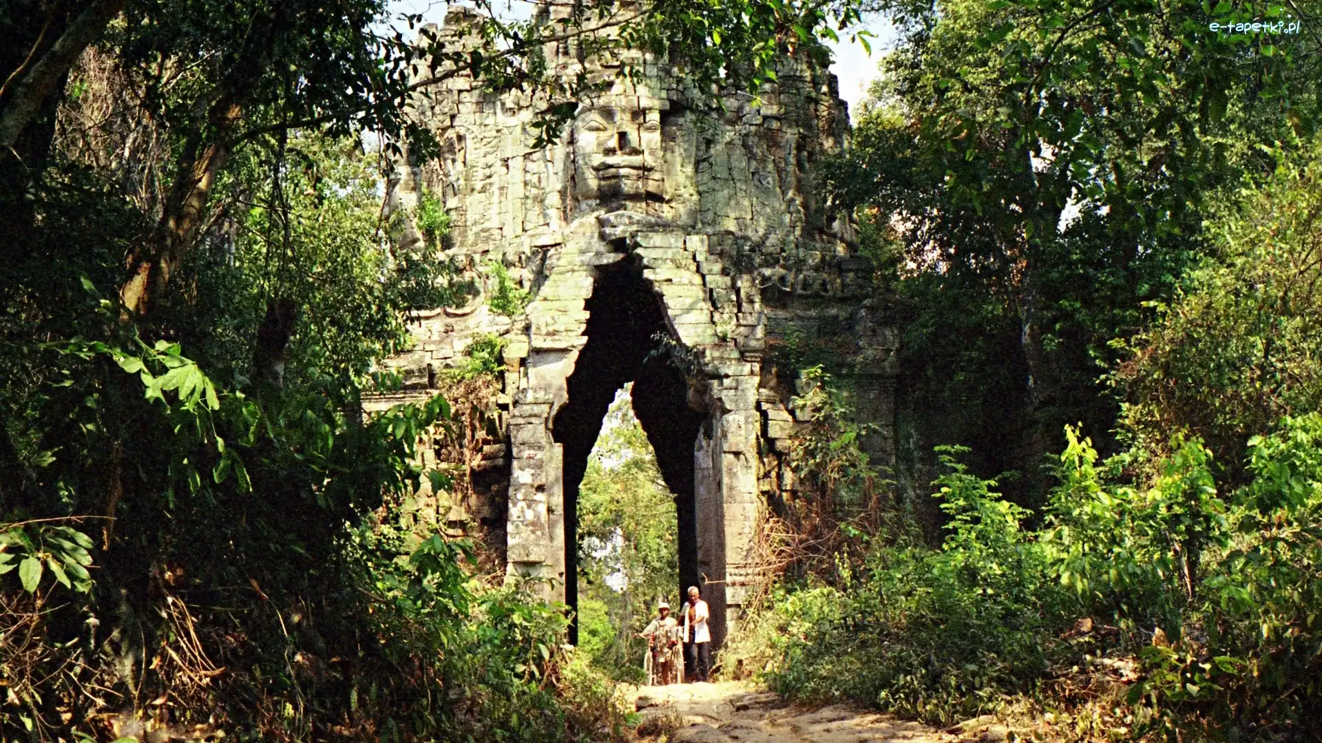 Kambodża, Angkor Thom, Brama