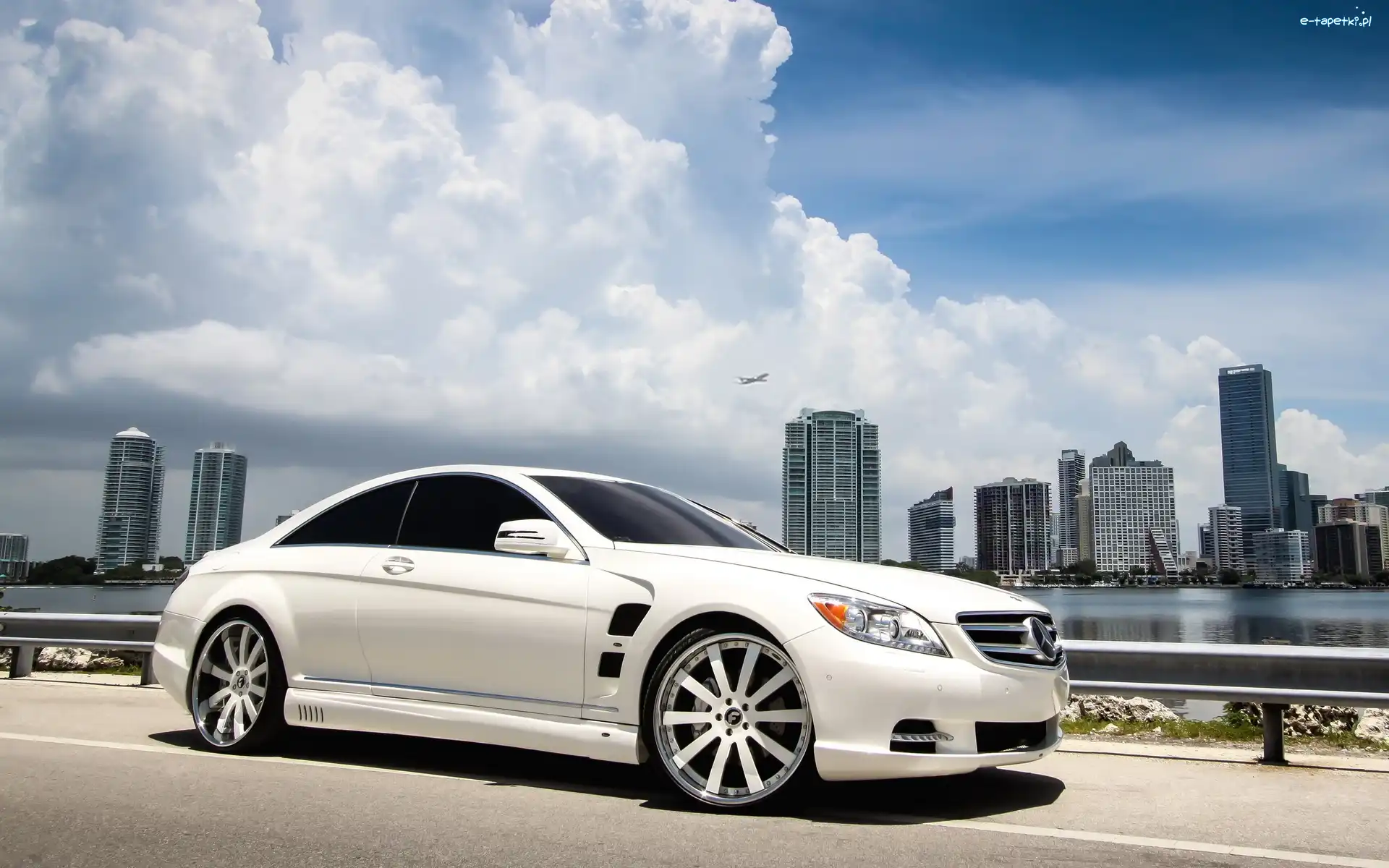 Chmur, CL Coupe, Drapacze, Samolot, Benz, Mercedes