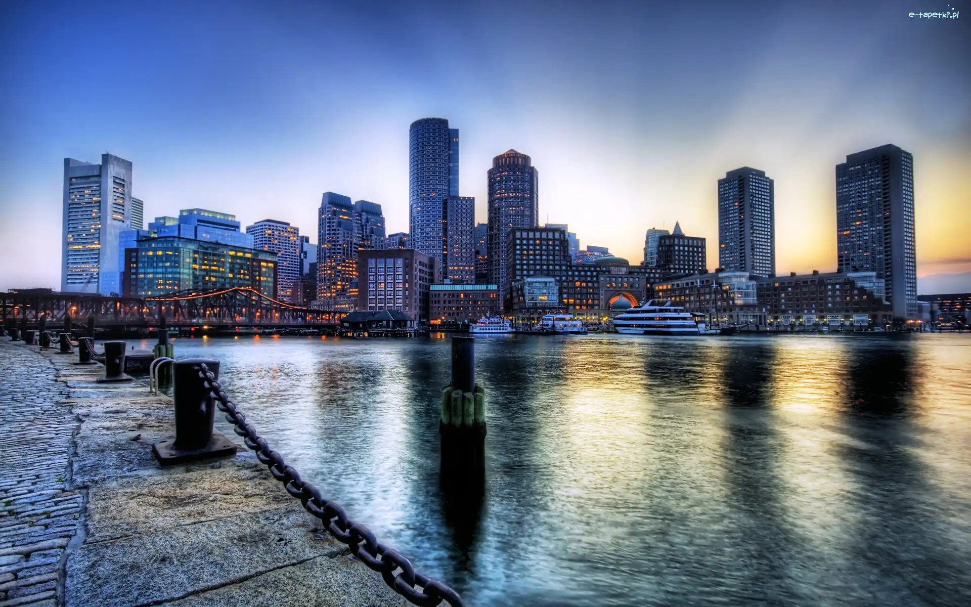 Boston, Panorama, Port
