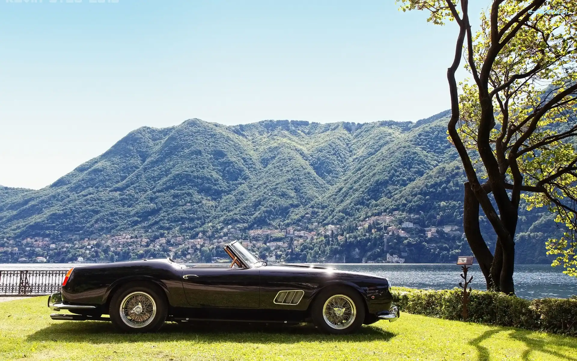 Ferrari, 1961r, 250GT, Jezioro, Góry