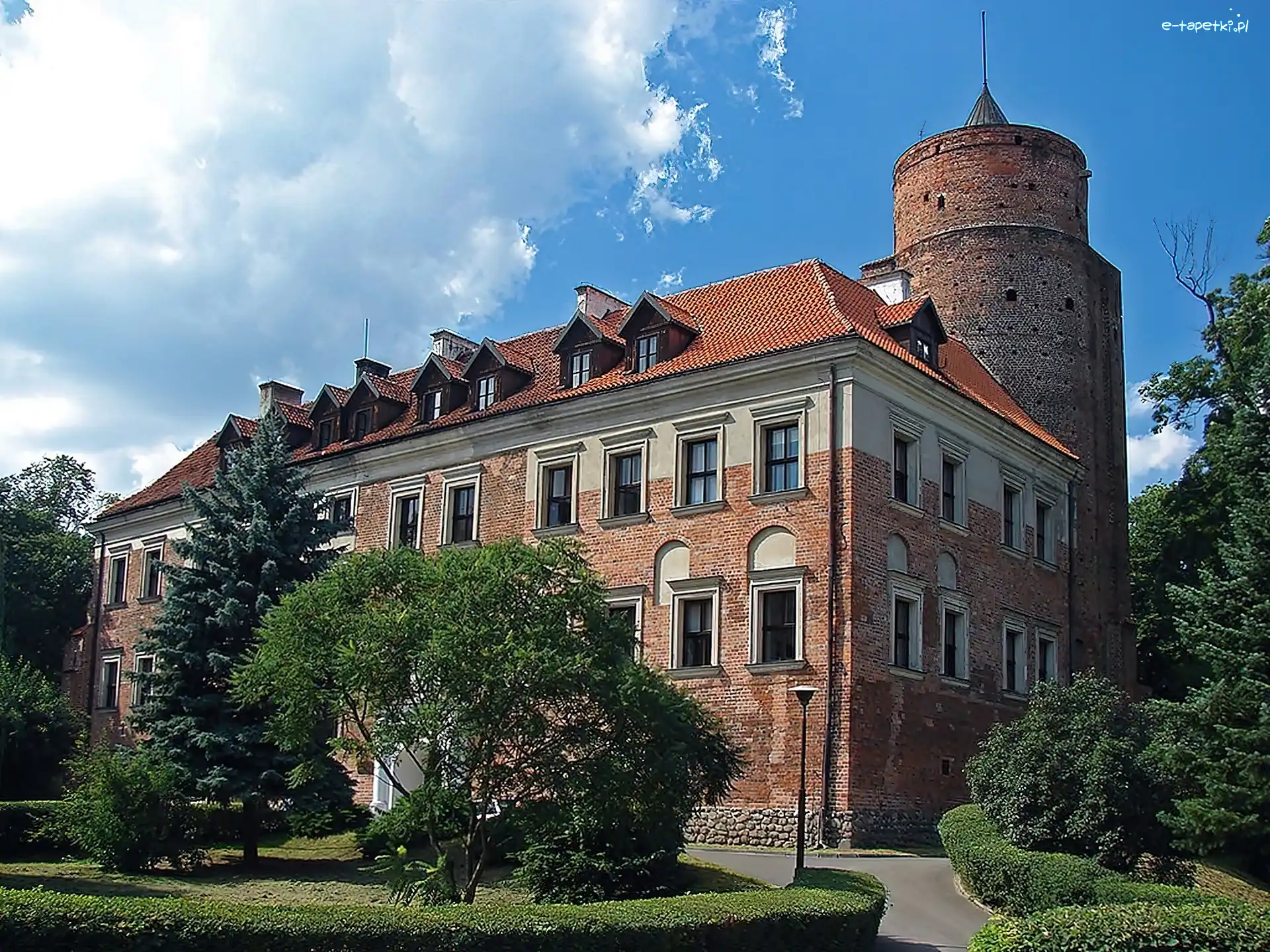 Zamek, Obłoki, Park, Uniejów