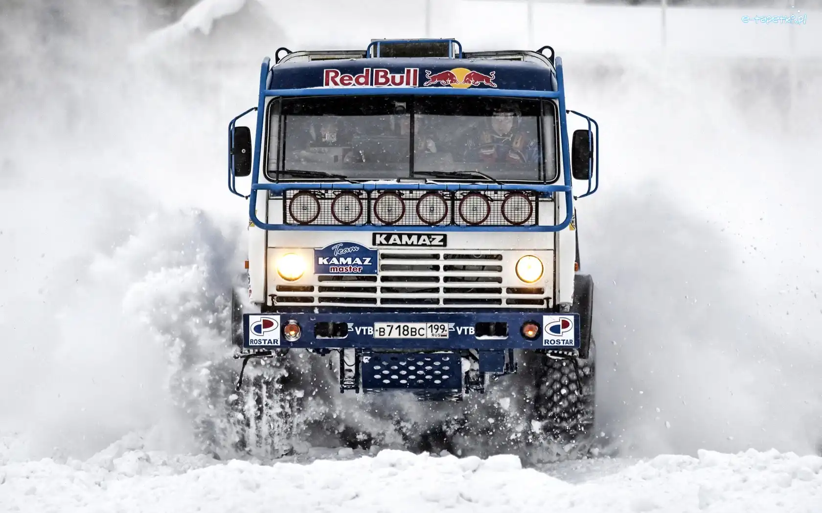 Śnieg, Kamaz, Rajdowy