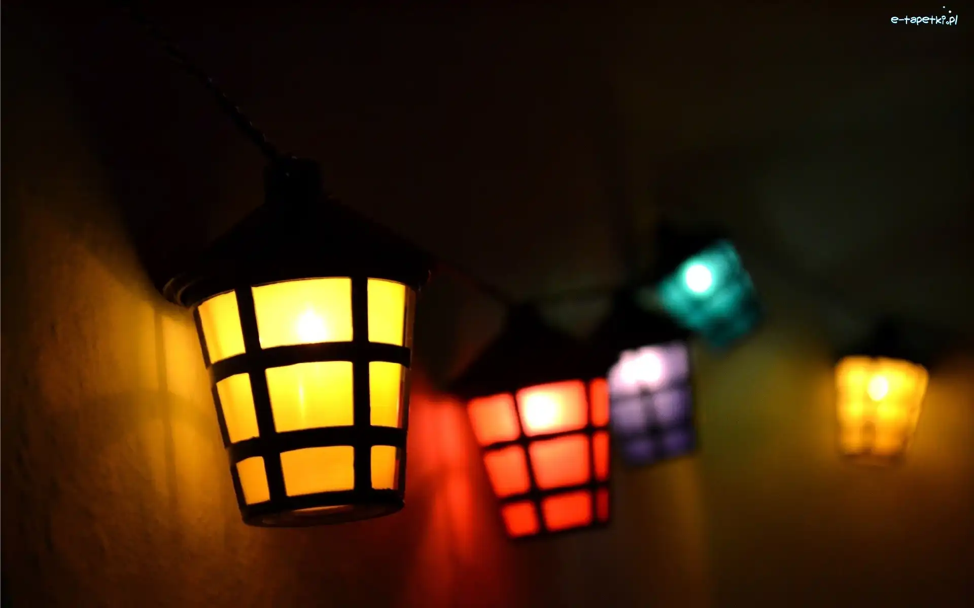 Lampy, Światła, Wielokolorowe