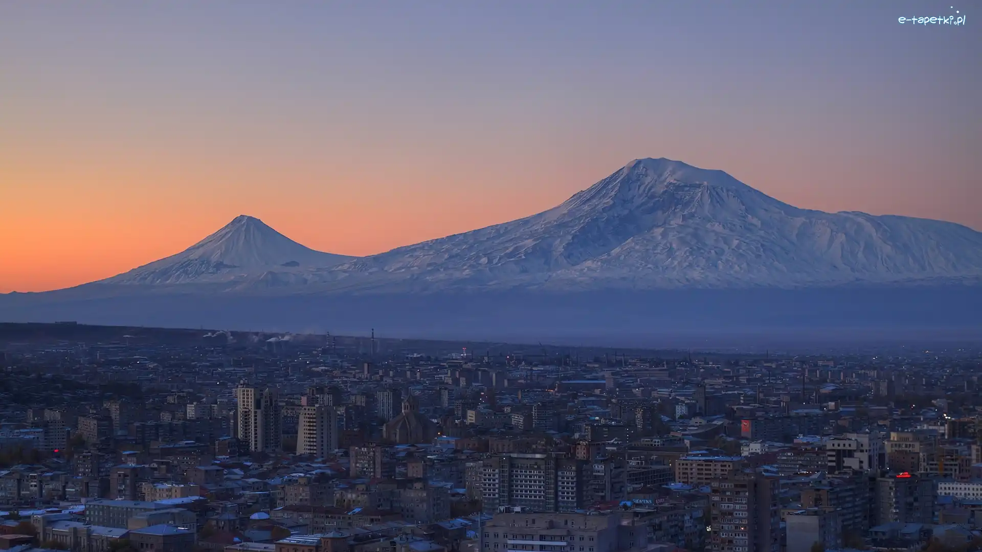 Erewań, Góry, Miasto, Armenia
