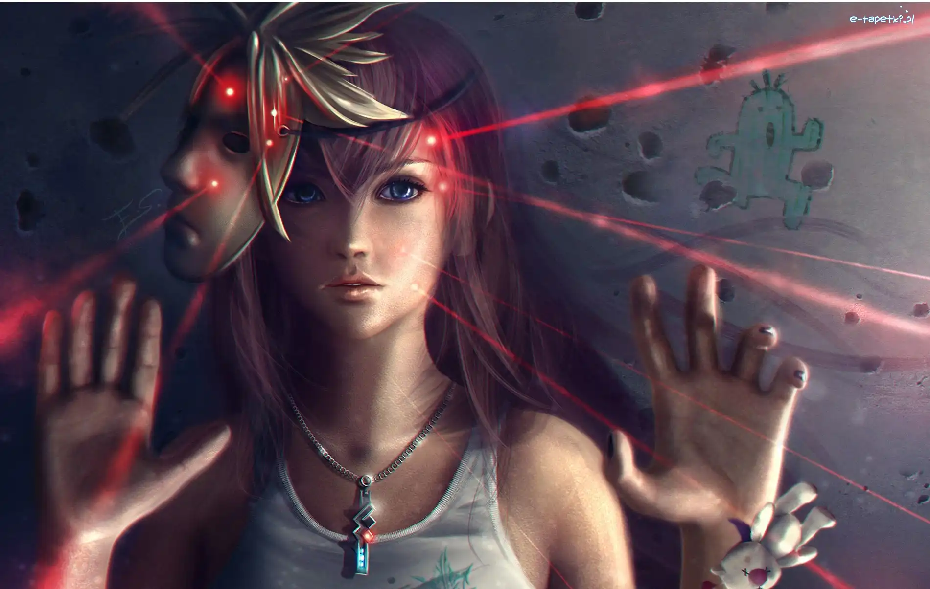 Final Fantasy, Maska, Kobieta, Gra